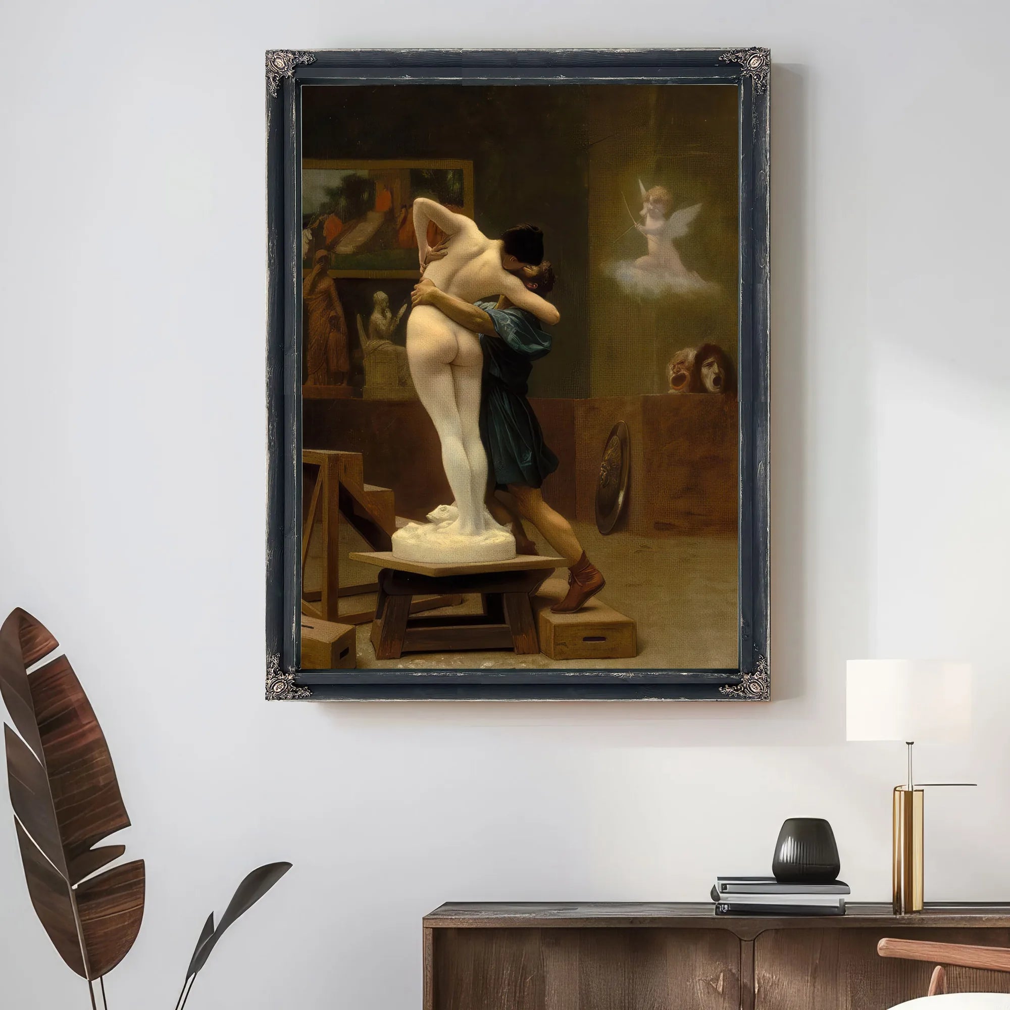 Pygmalion And Galatea By Jean Leon Gerome Ferris Fine Art Print