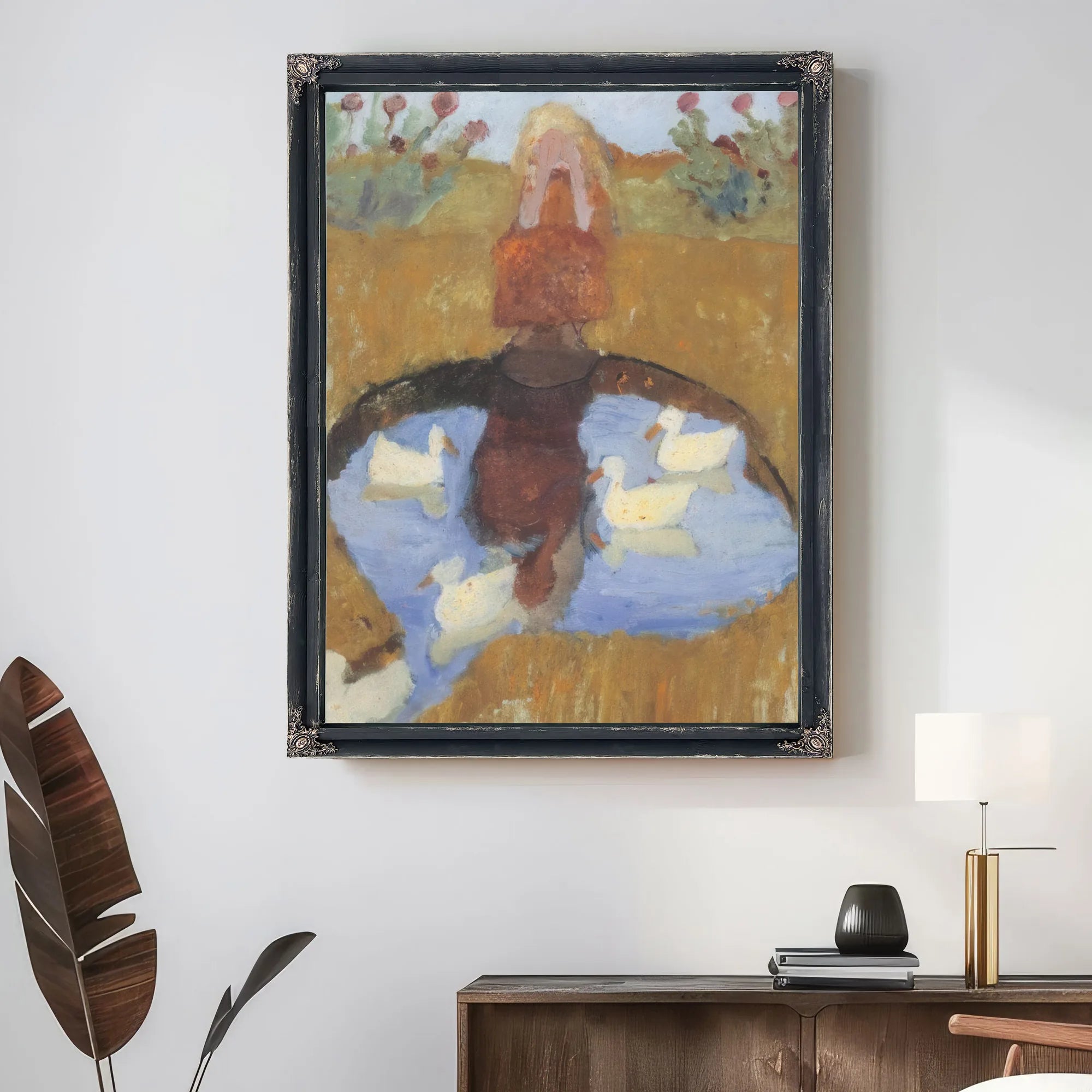 Girl At The Duck Pond By Paula Modersohn Becker Fine Art Print
