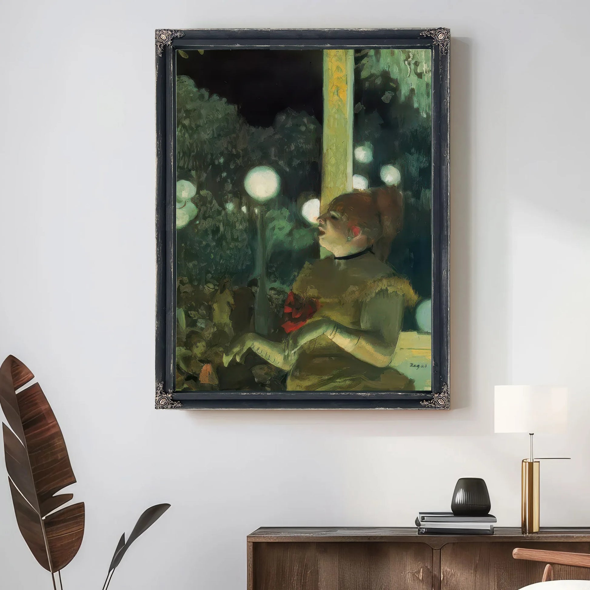 At The Cafe Concert By Edgar Degas Fine Art Print