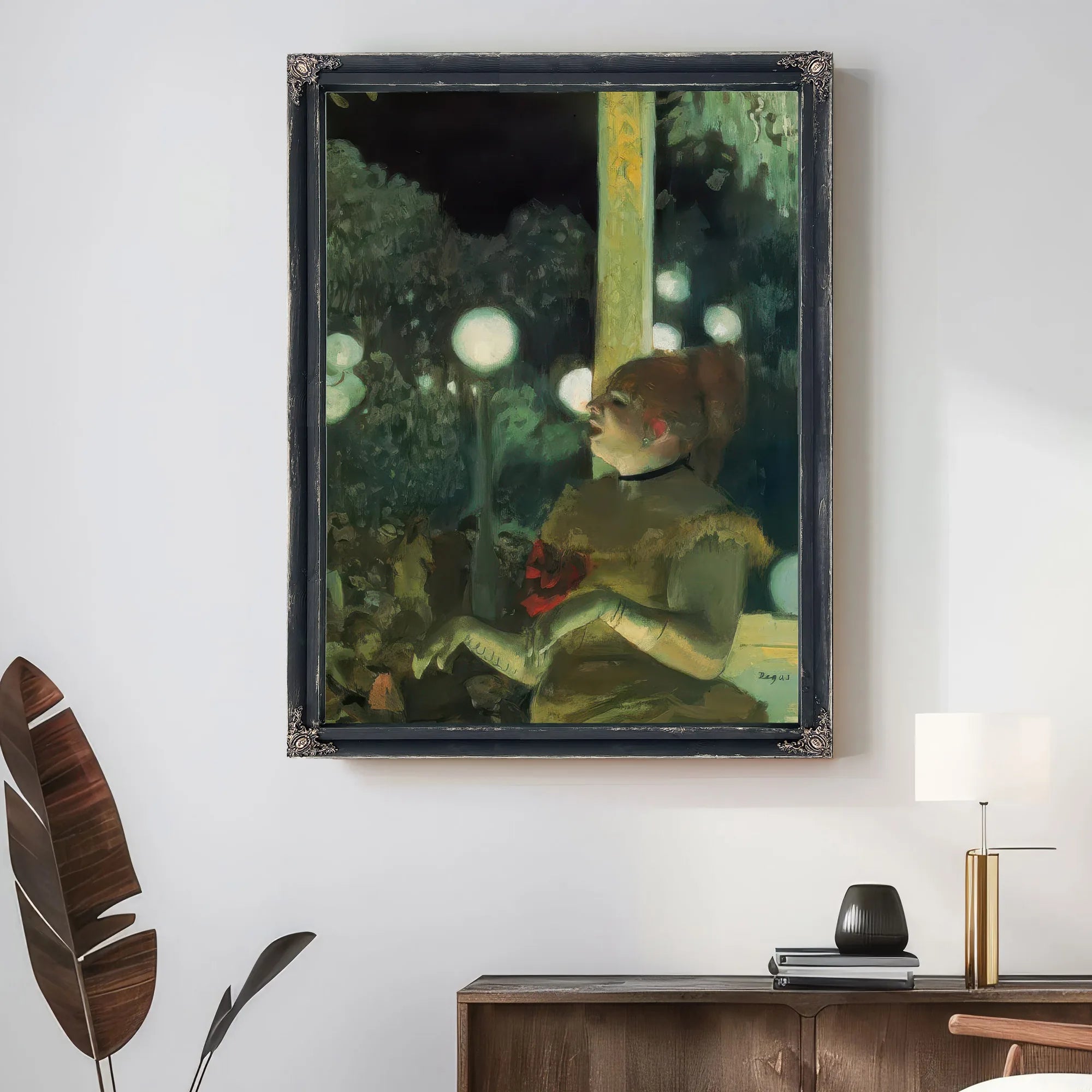 At The Cafe Concert By Edgar Degas Fine Art Print