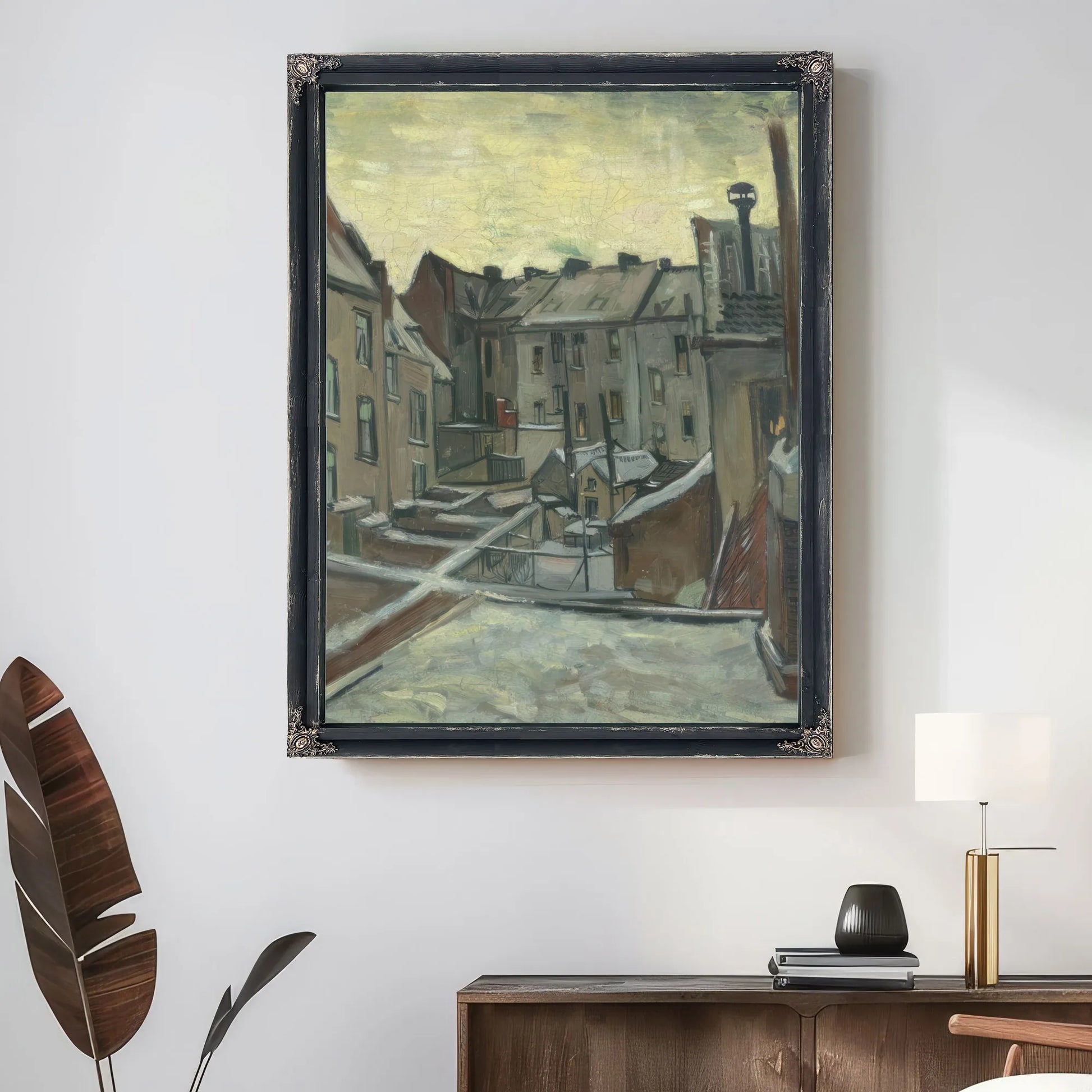 Houses Seen From The Back By Vincent Van Gogh Fine Art Print