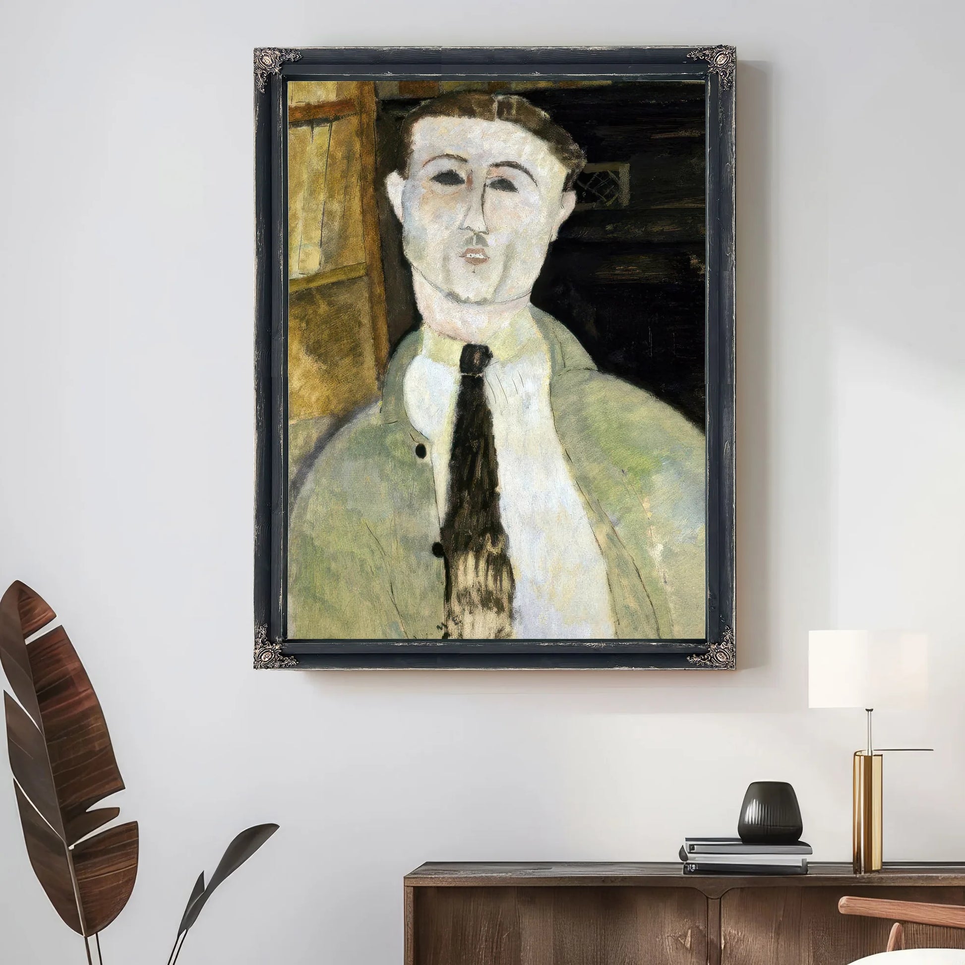 Paul Guillaume By Amedeo Modigliani Fine Art Print