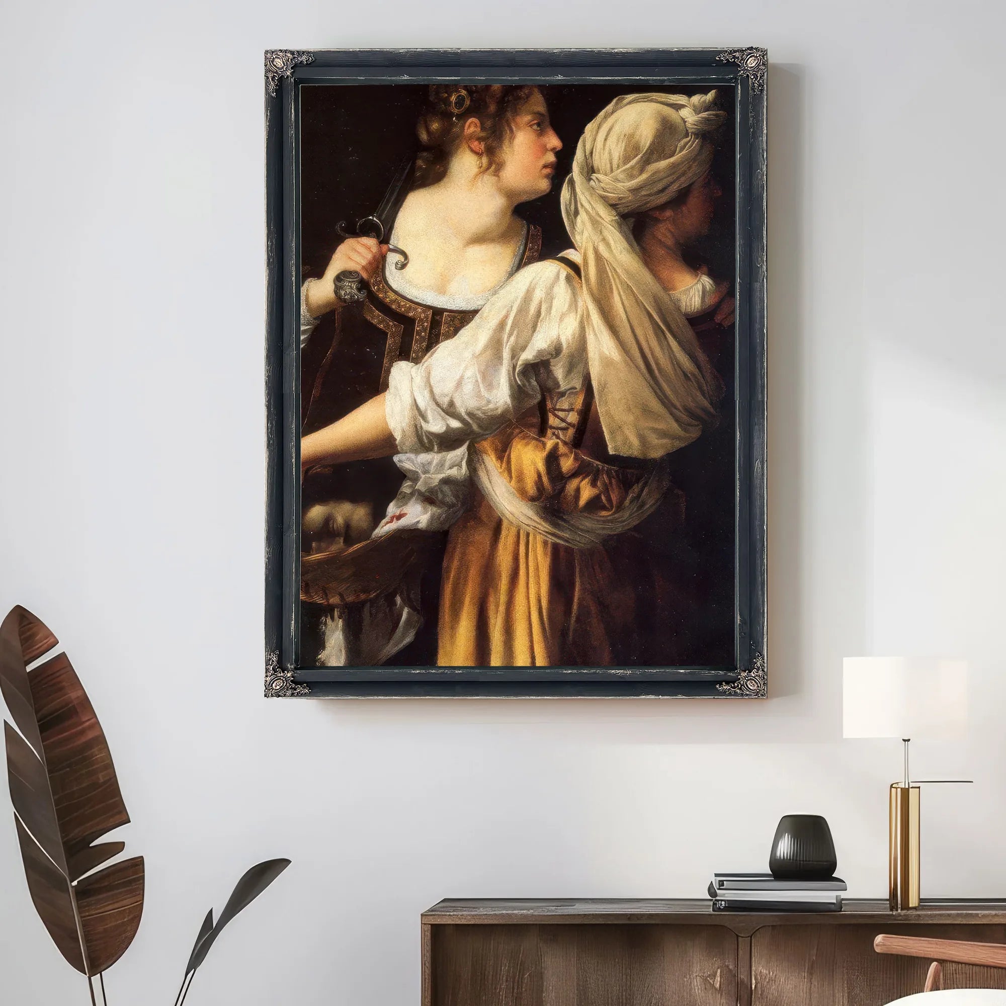 Judith And Her Maidservant 1619 By Artemisia Gentileschi Fine Art Print