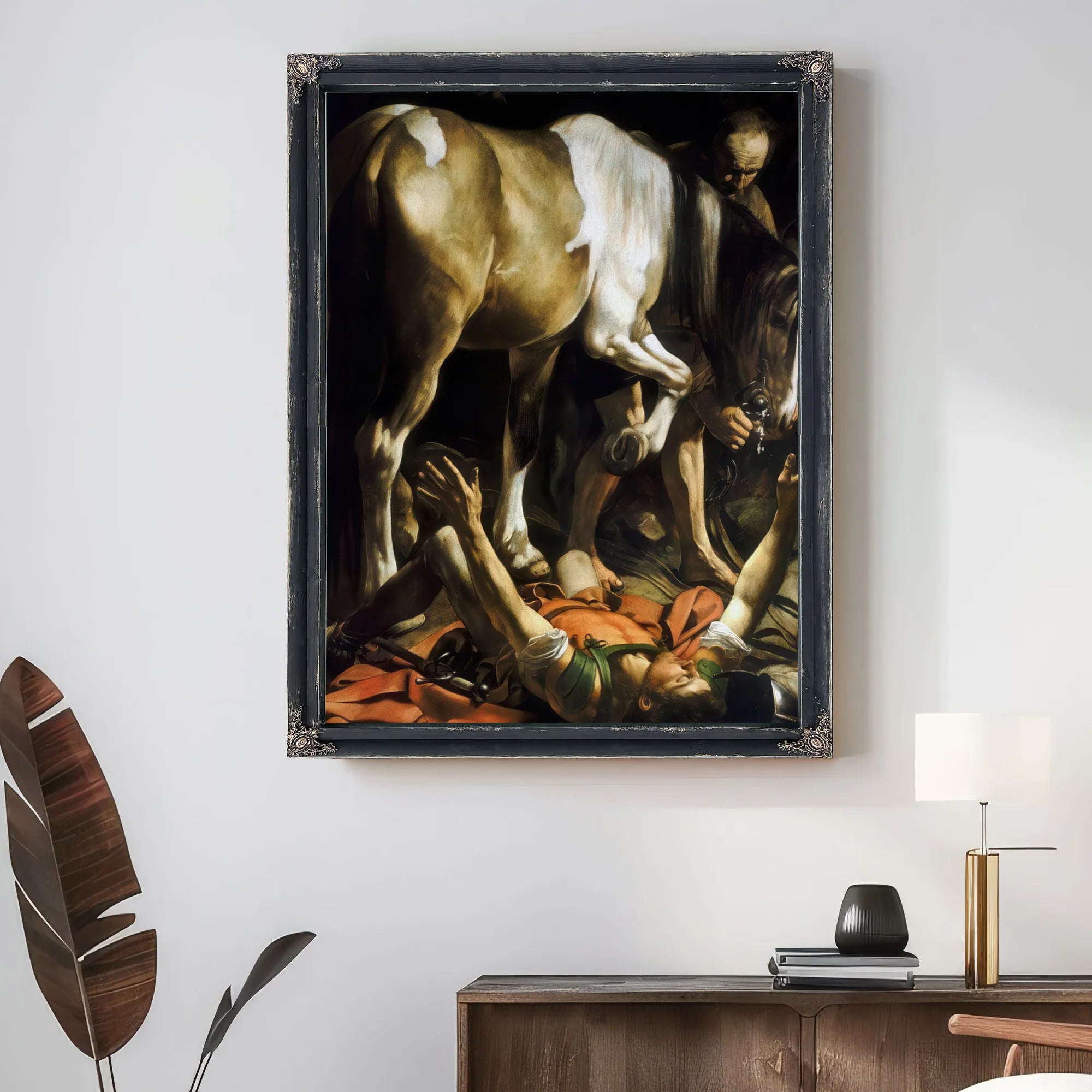 Conversion On The Way To Damascus By Caravaggio Fine Art Print