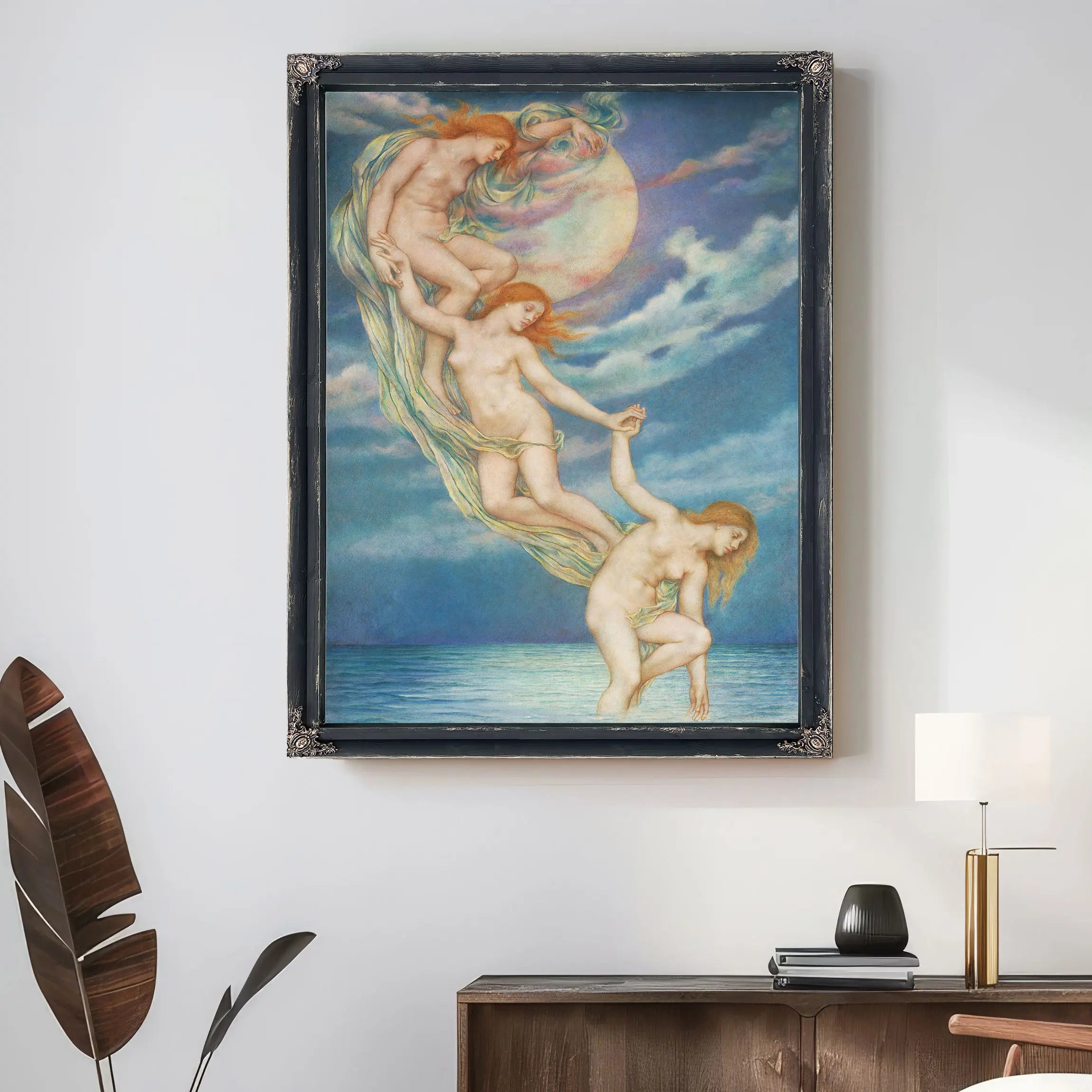 Moonbeams Dipping Into The Sea by Evelyn De Morgan