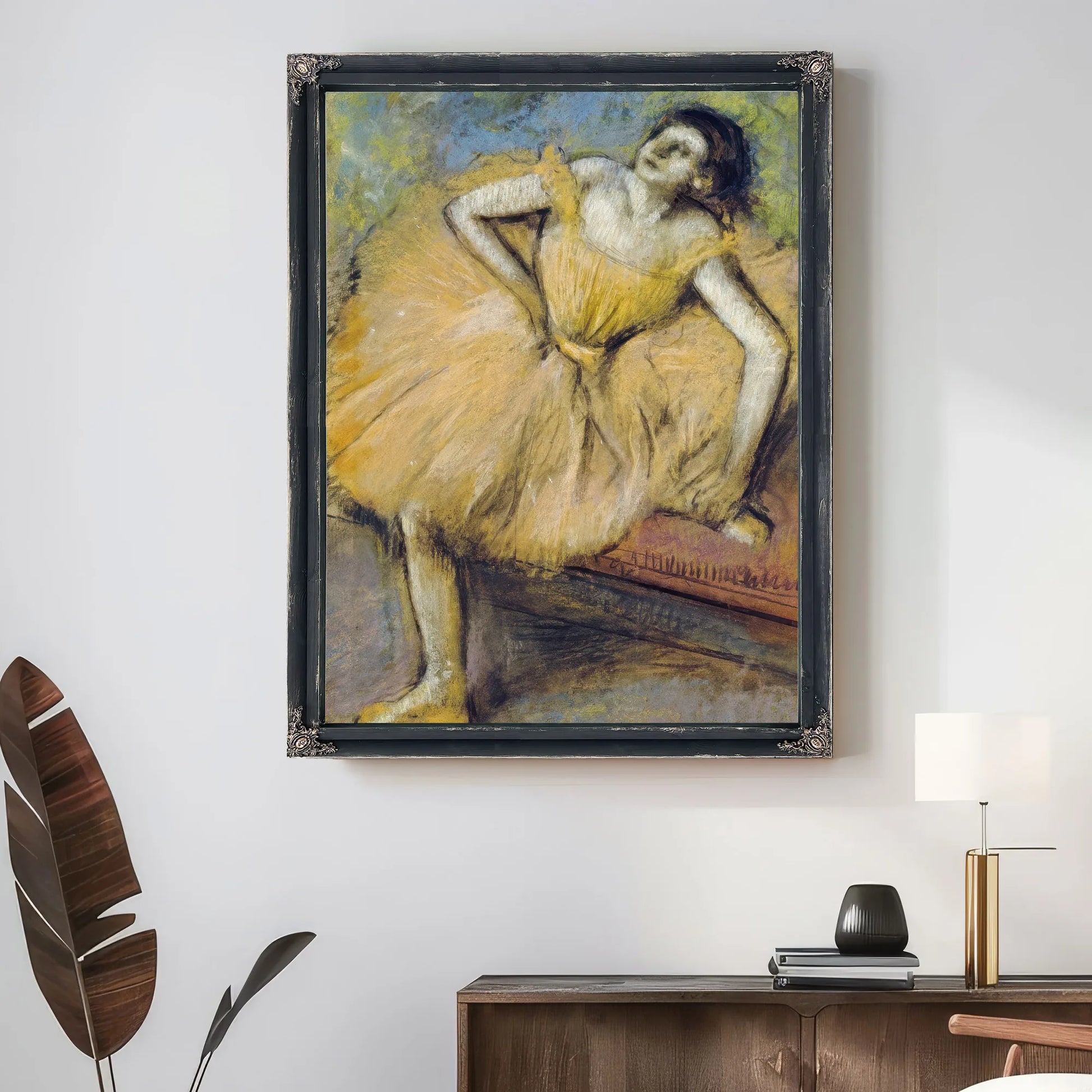Danseuse Assise By Edgar Degas Fine Art Print