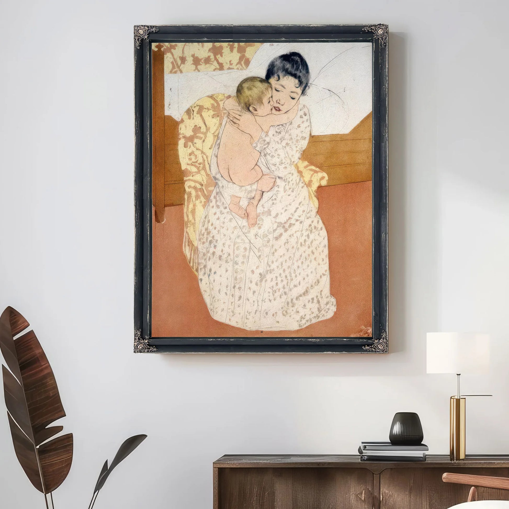 Maternal Caress By Mary Cassatt Fine Art Print