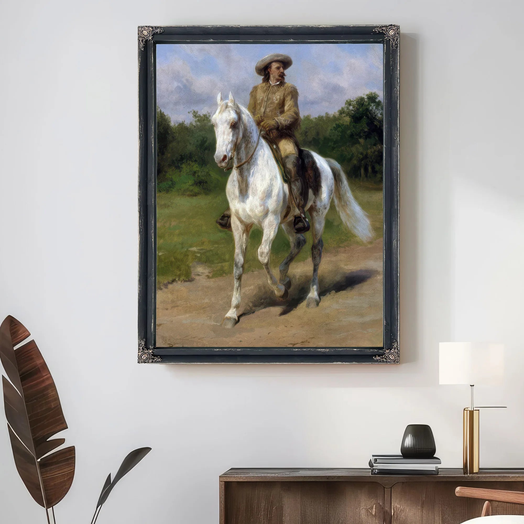 Col. William F. (Buffalo Bill) Cody By Rosa Bonheur Fine Art Print