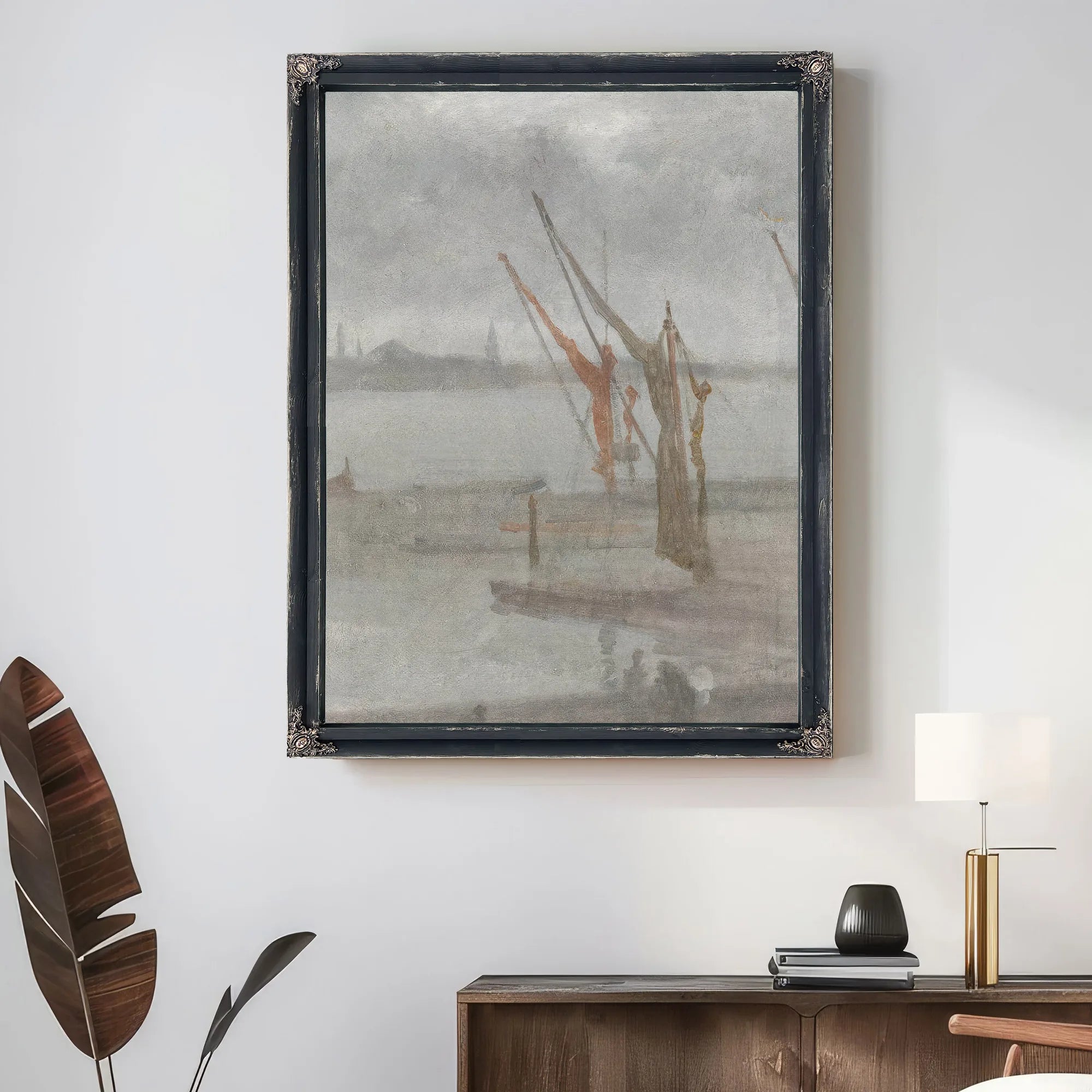 Grey And Silver Chelsea Wharf 1868 By James McNeill Whistler Fine Art Print