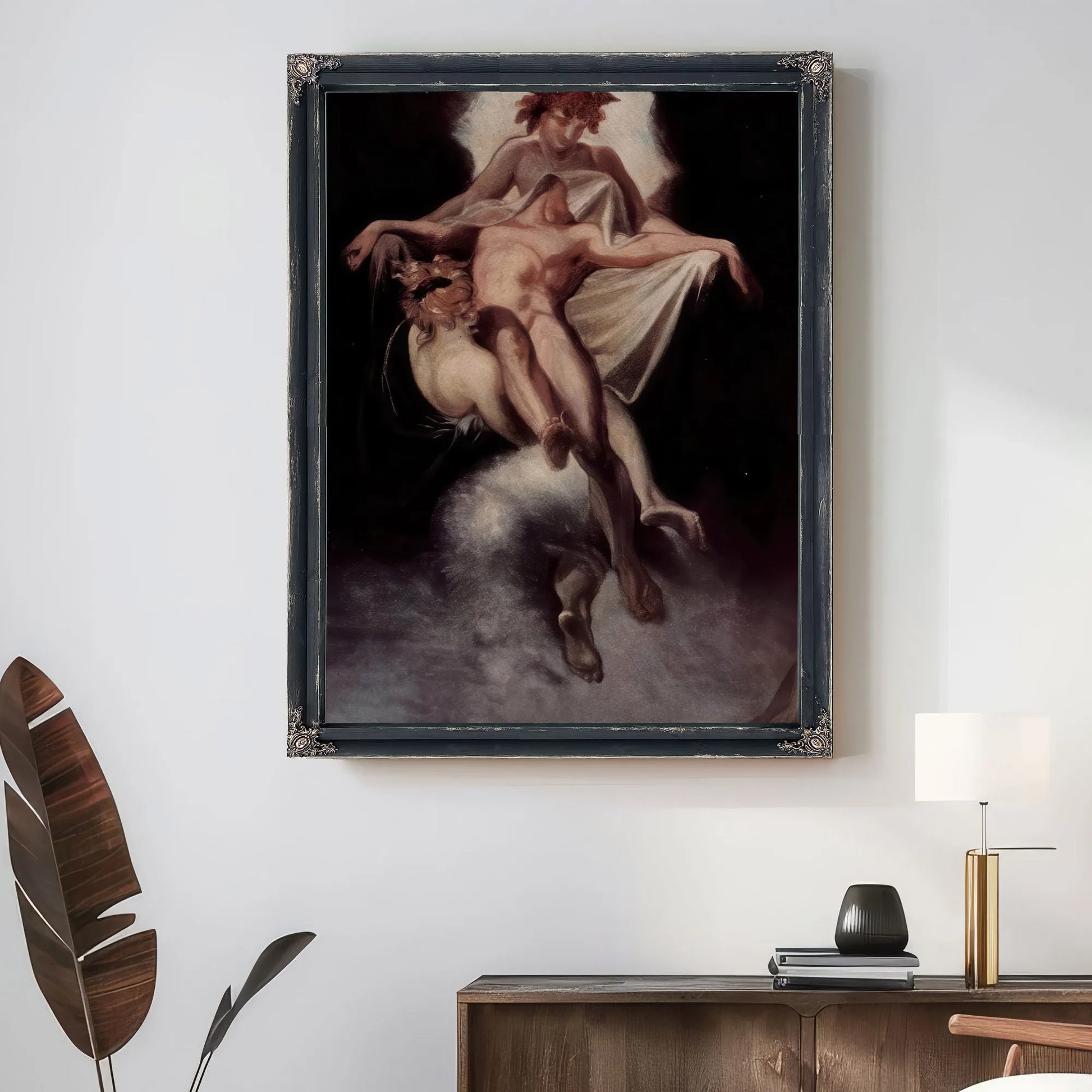 Sleep And Death Carrying Away Sarpedon Of Lycia By Henry Fuseli Fine Art Print