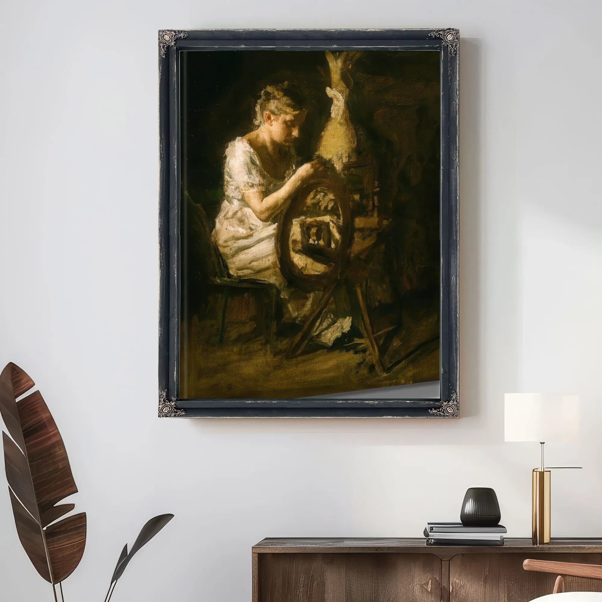 The Spinner By Thomas Eakins Fine Art Print