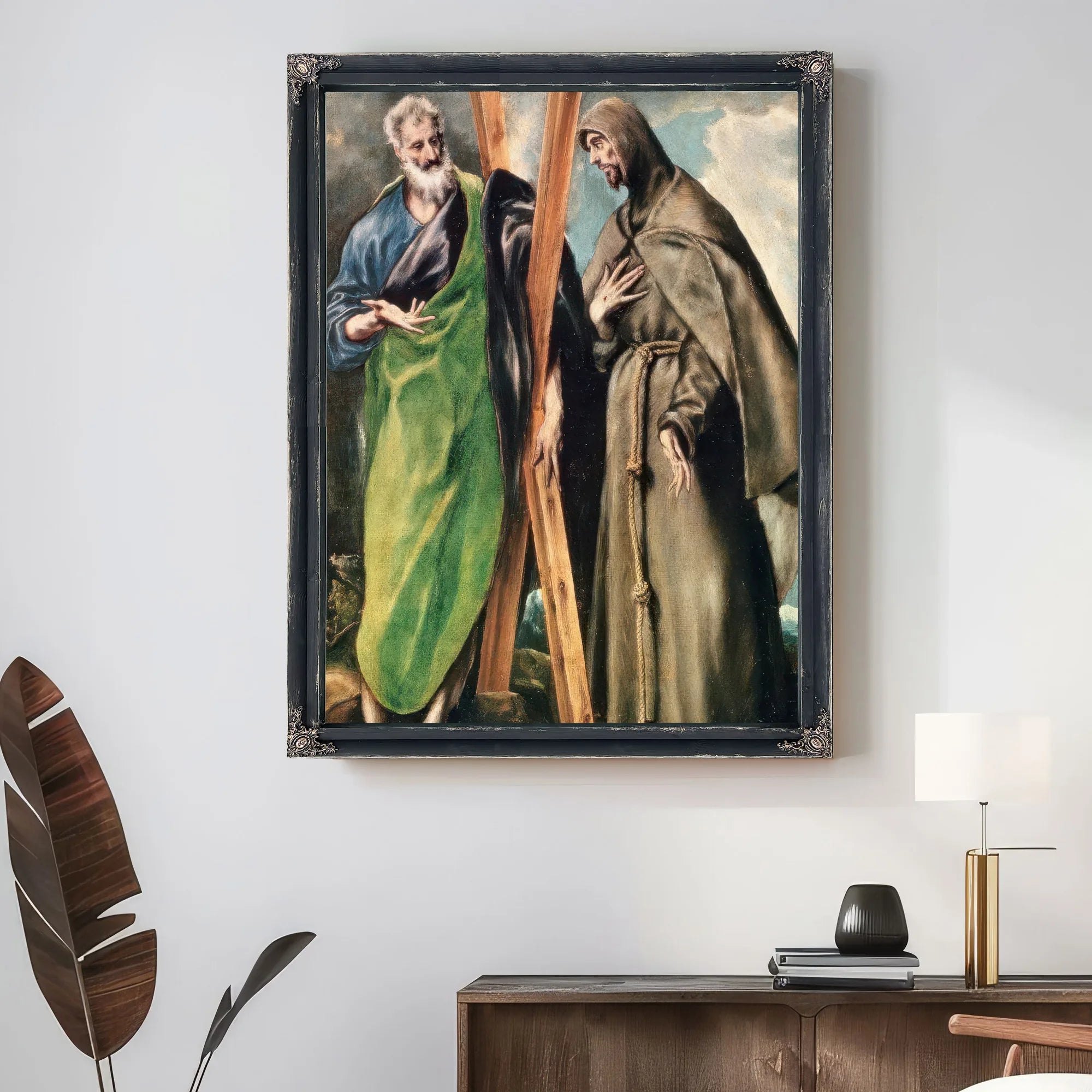 Ss. Andrew And Francis Of Assisi By El Greco Fine Art Print