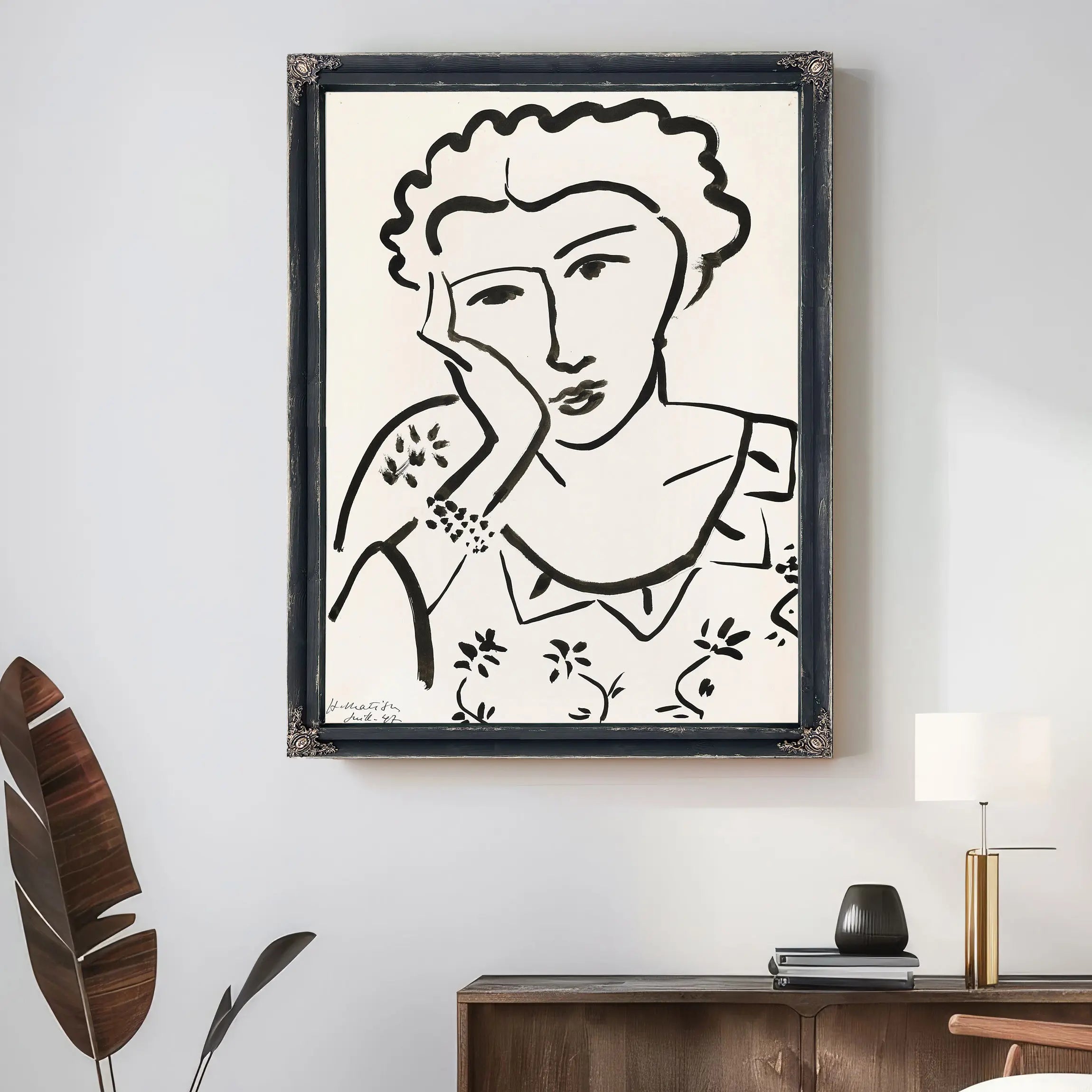 Woman With A Necklace by Henri Matisse