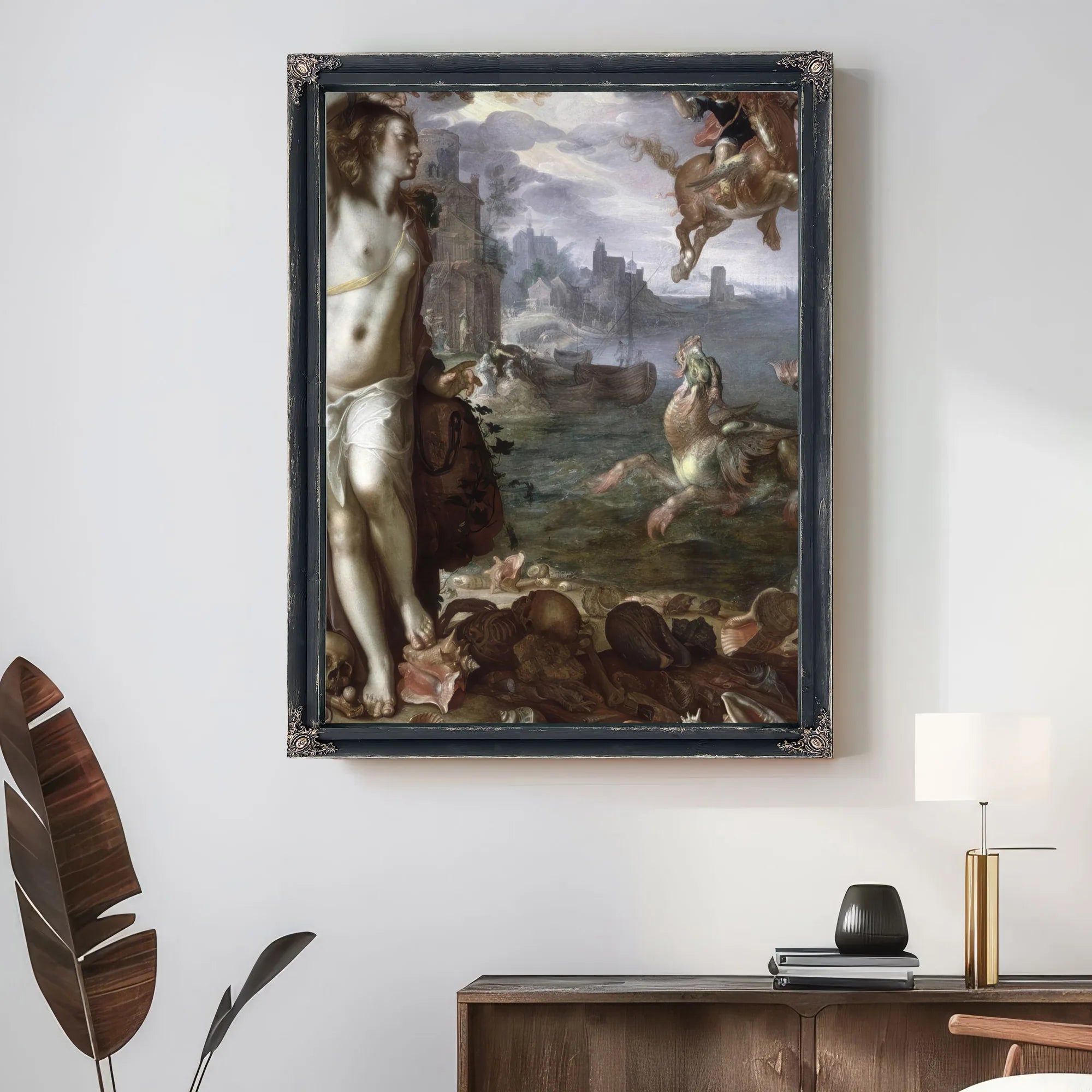 Perseus Rescuing Andromeda By Joachim Wtewael Fine Art Print