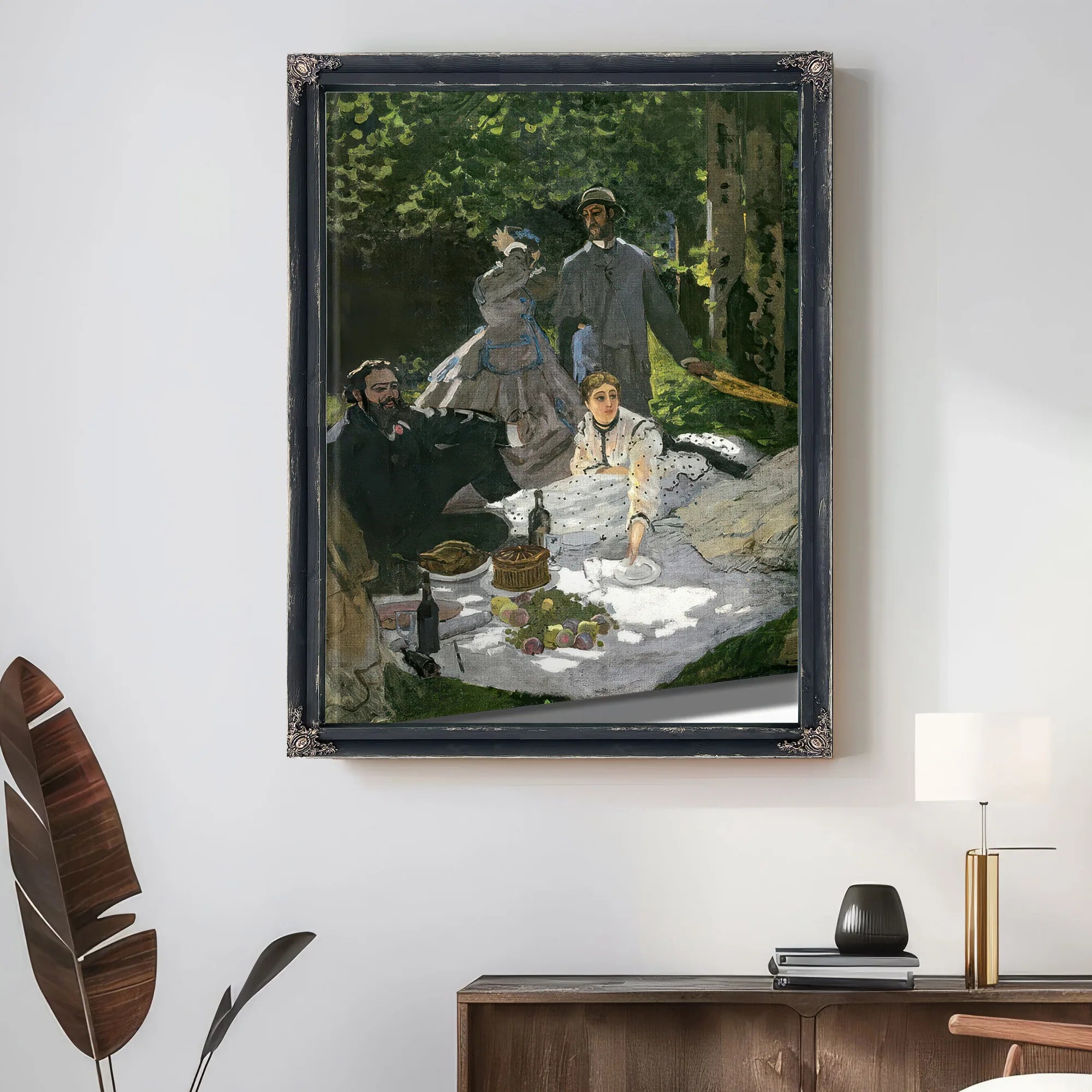 Dejeuner Sur L'herbe, Chailly (Central Panel) By Claude Monet Fine Art Print