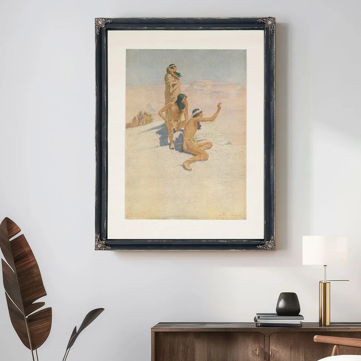 The Great Explorers I Cabeca De Vaca In The Desert by Frederic Remington