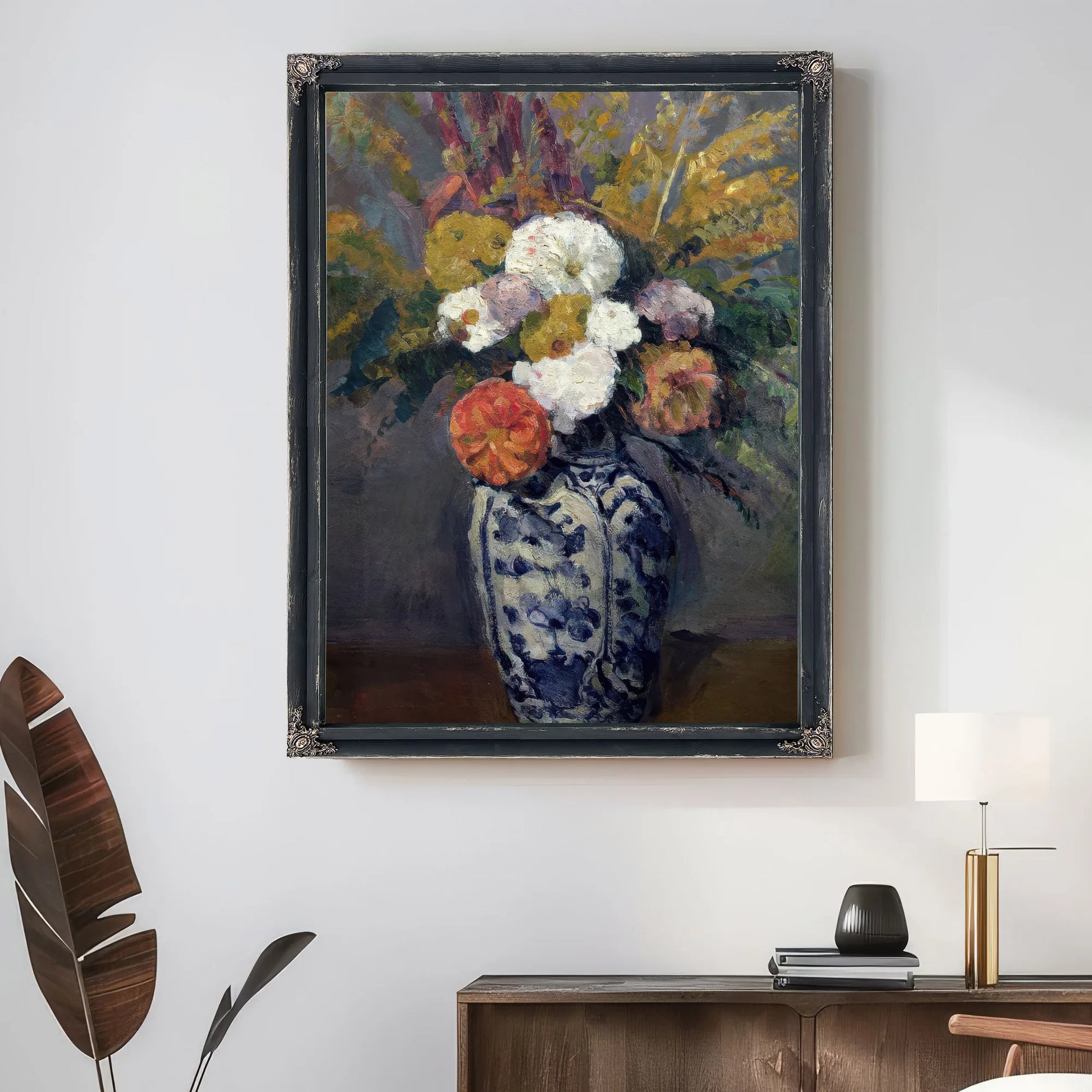 Dahlias By Paul Cezanne Fine Art Print