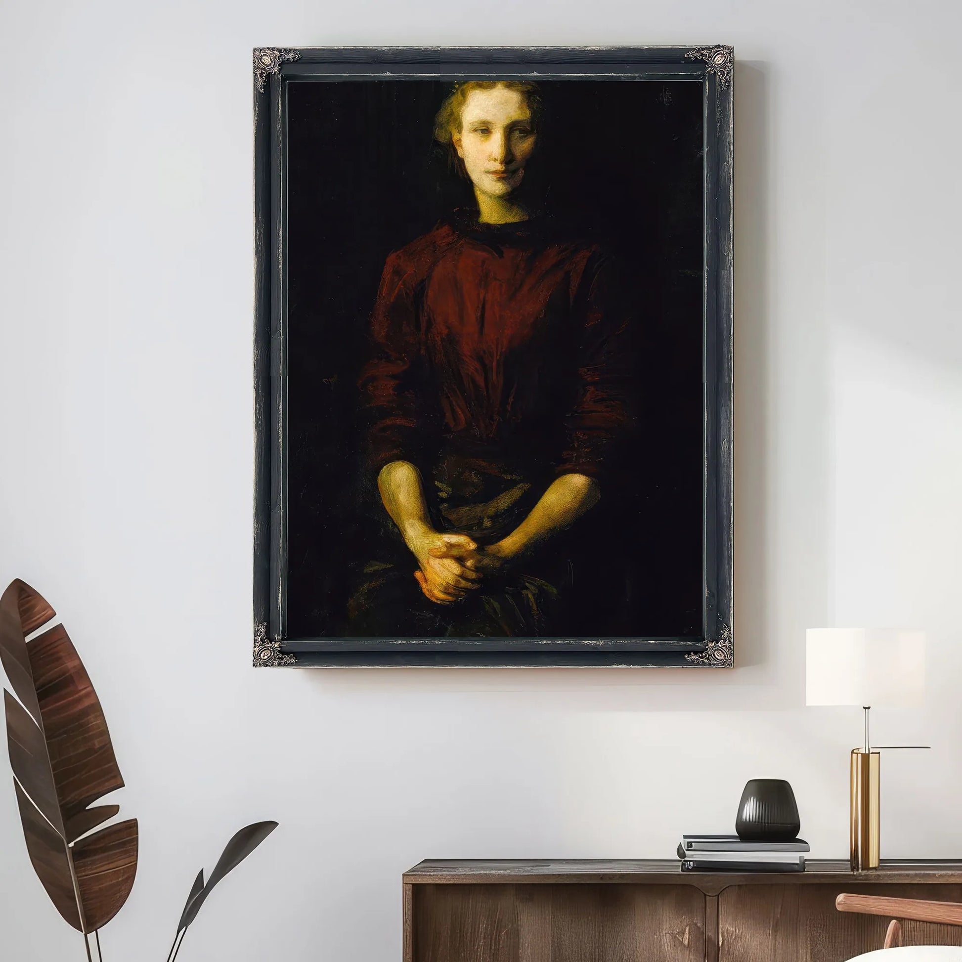 Portrait Of A Lady (Mrs. William B. Cabot) By Abbott Handerson Thayer Fine Art Print