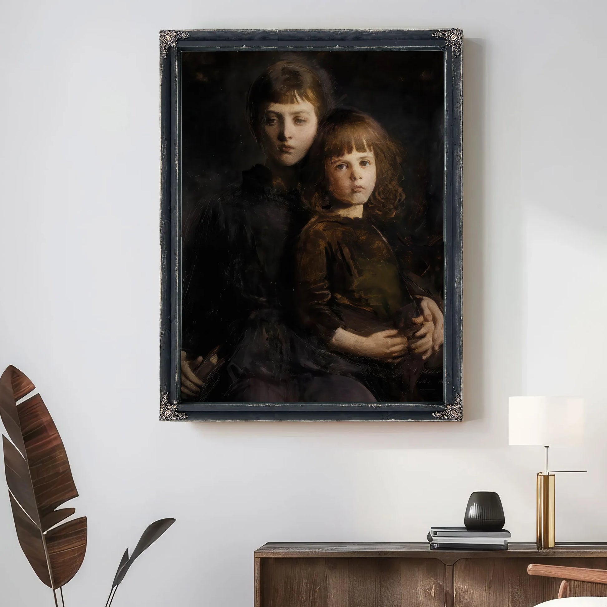 Brother And Sister (Mary And Gerald Thayer) By Abbott Handerson Thayer Fine Art Print