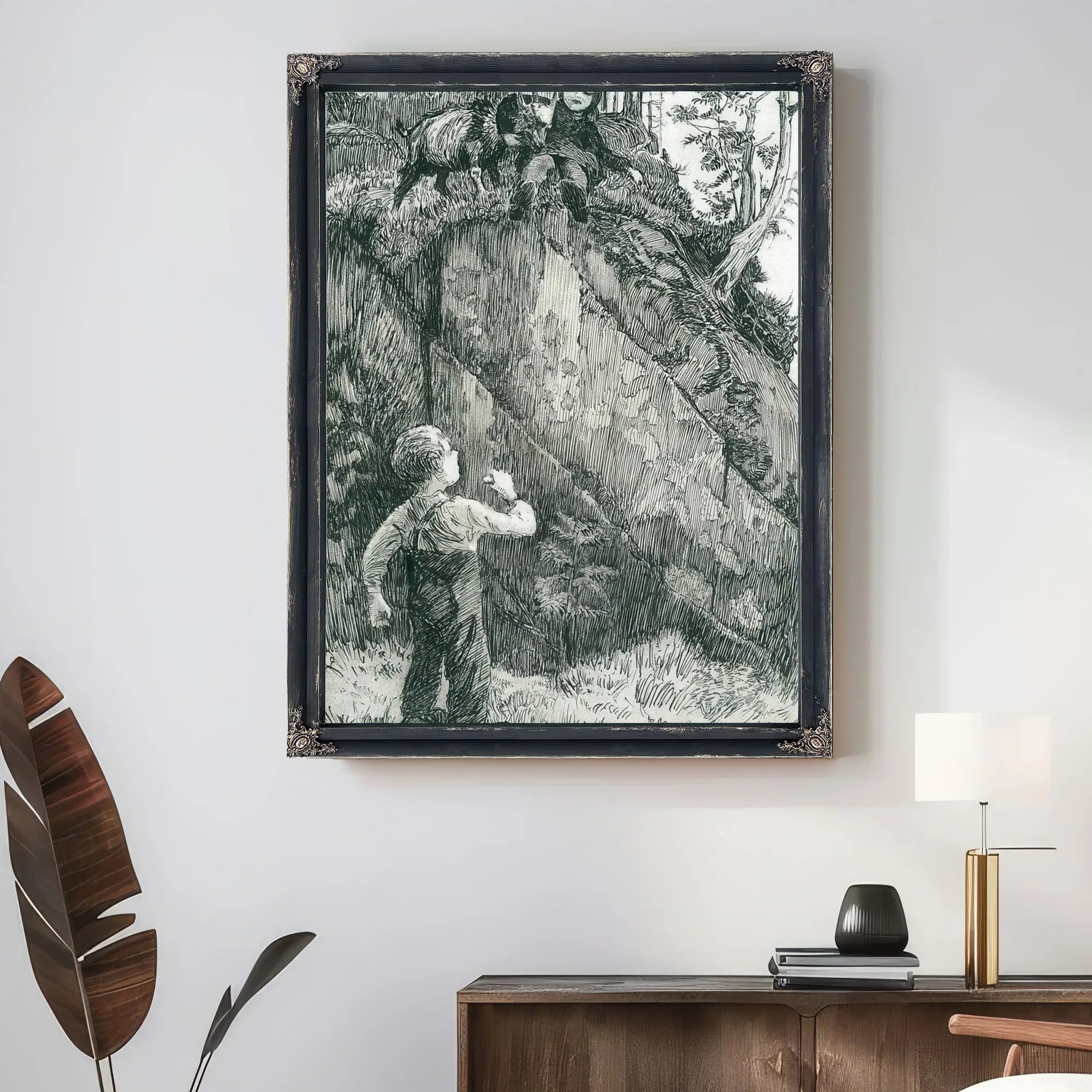 Bj. Bjornson, Scene From A Happy Boy (3) By Nicolai Astrup Fine Art Print
