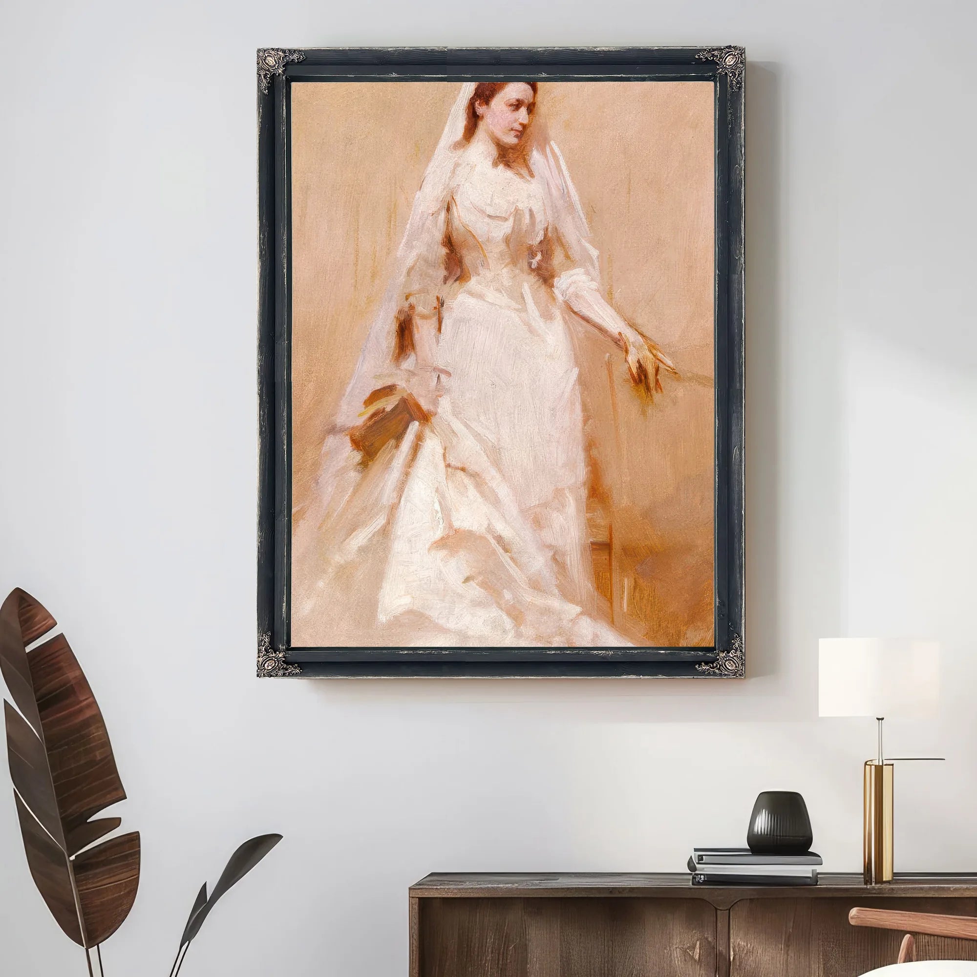 A Bride By Abbott Handerson Thayer Fine Art Print