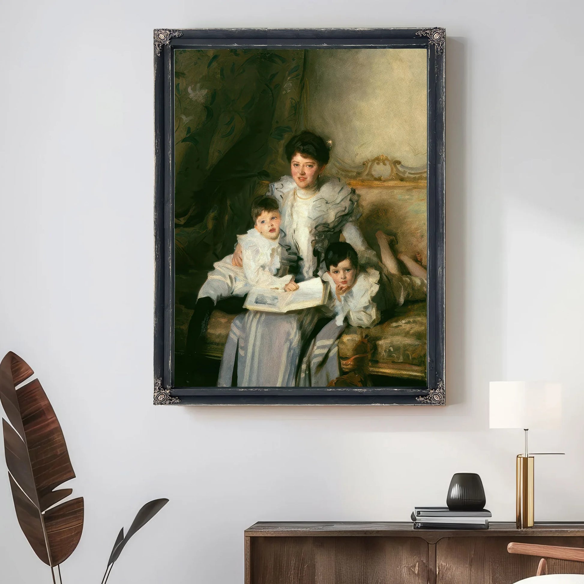 Mrs Knowles And Her Children By John Singer Sargent Fine Art Print