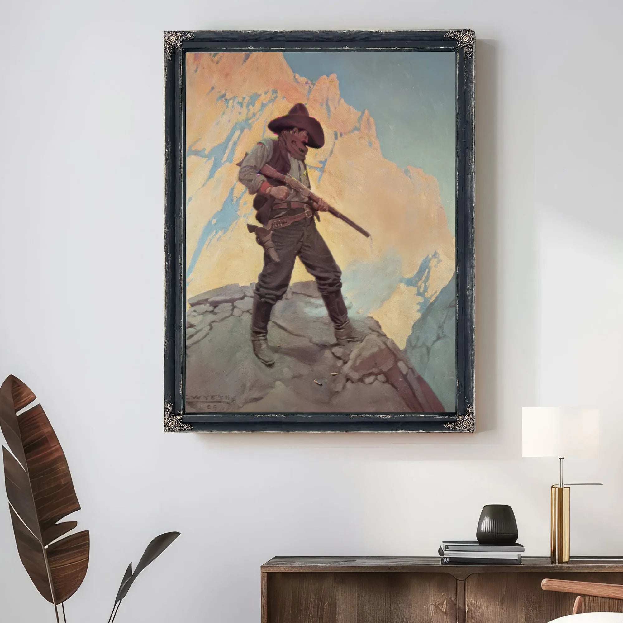 The Last Stand By NC Wyeth Fine Art Print