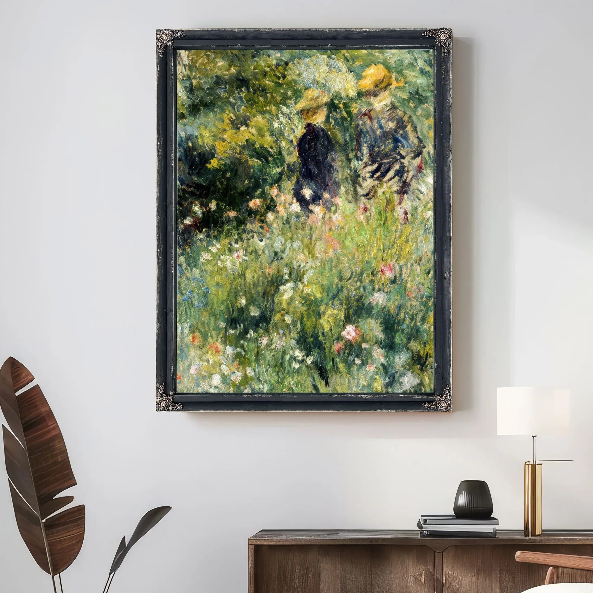 Conversation Dans Une Roseraie By Pierre Auguste Renoir Fine Art Print