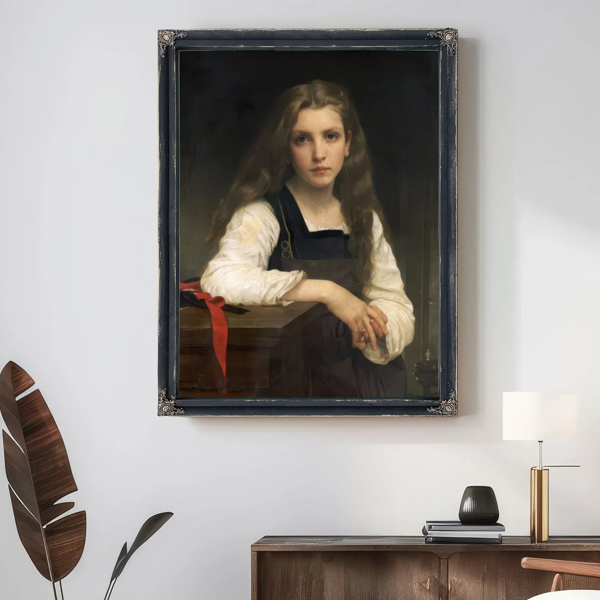 The Fair Spinner By William Adolphe Bouguereau Fine Art Print