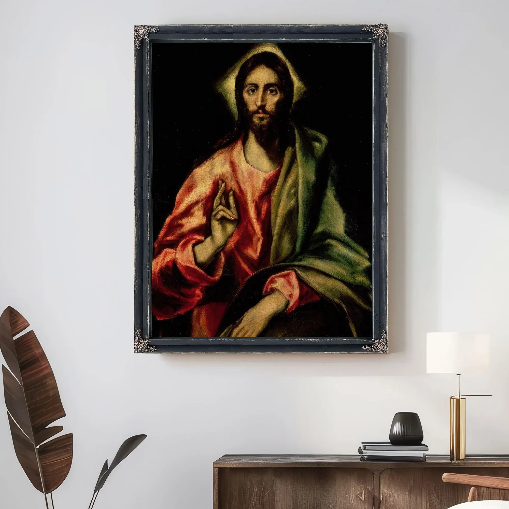 Christ Blessing By El Greco Fine Art Print