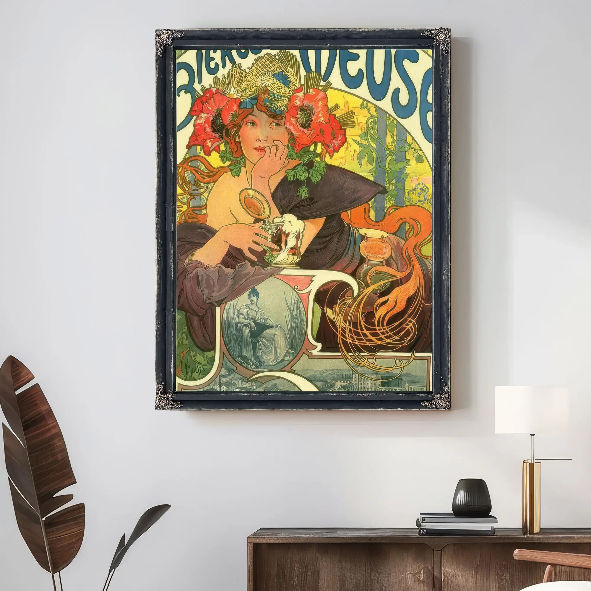 Bieres De La Meuse By Alphonse Mucha Fine Art Print