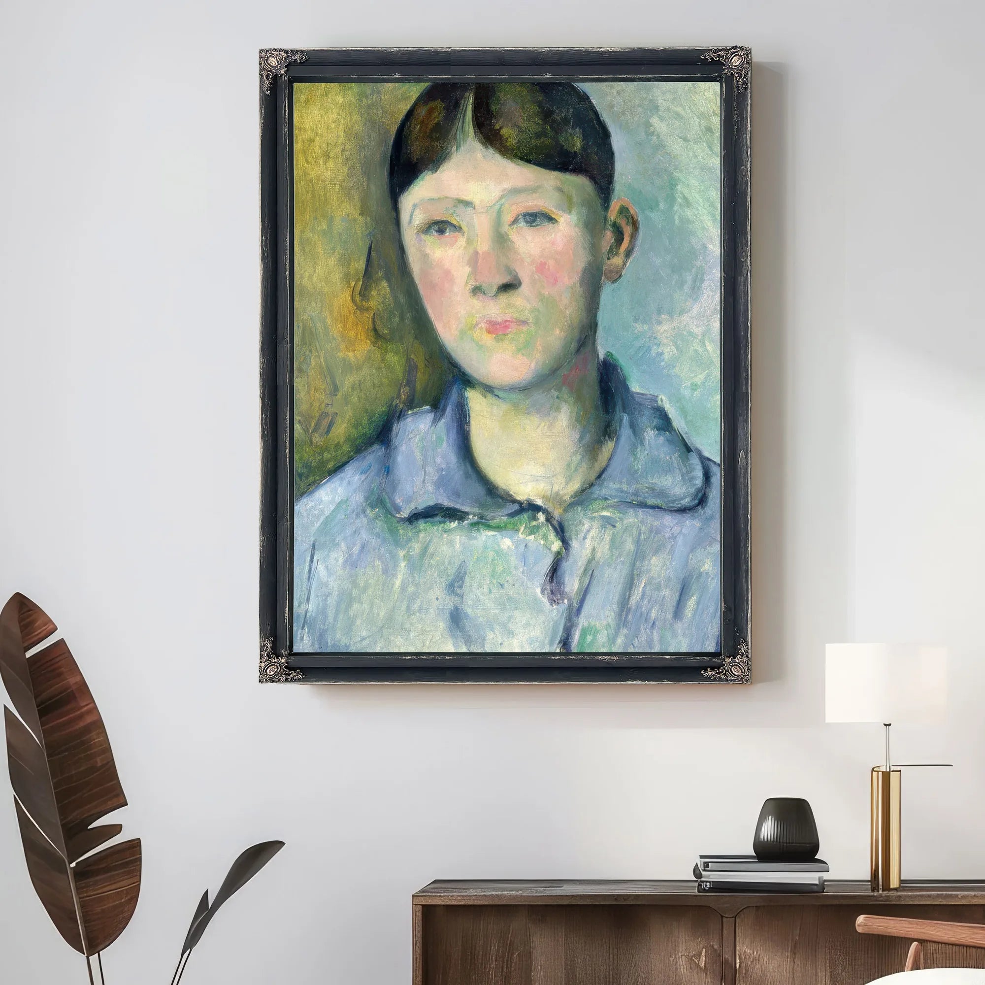 Portrait Of Madame Cezanne By Paul Cezanne Fine Art Print