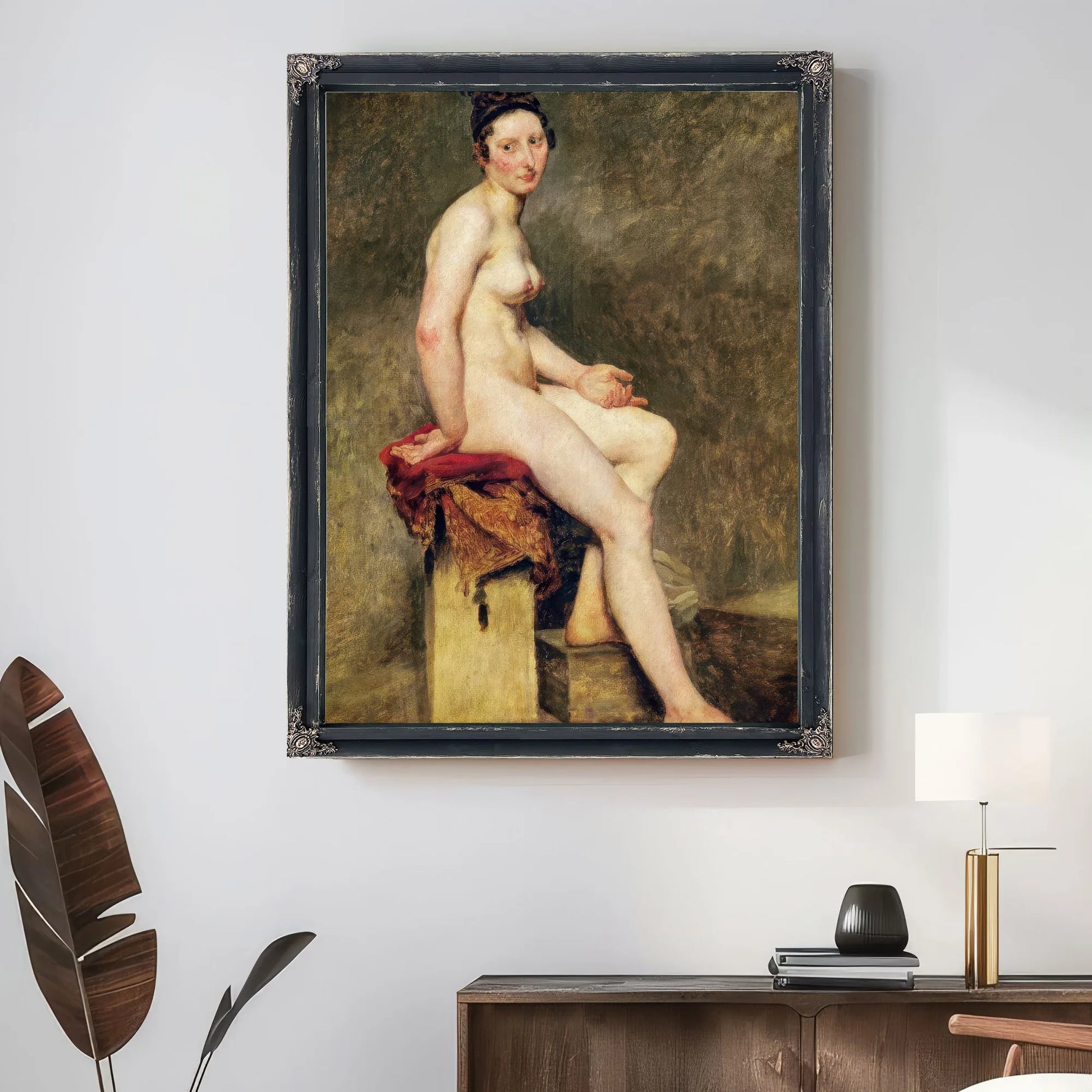 Seated Nude, Mademoiselle Rose By Ferdinand Victor Eugene Delacroix Fine Art Print