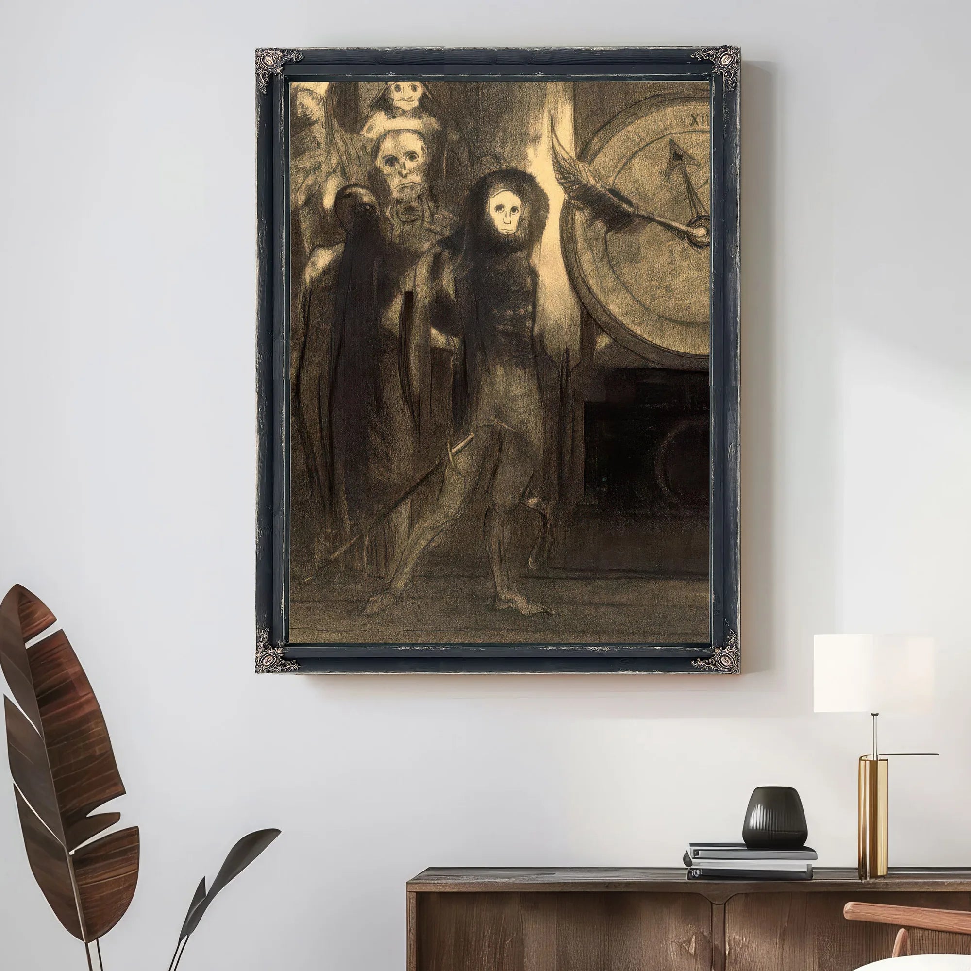 The Masque Of The Red Death By Odilon Redon Fine Art Print