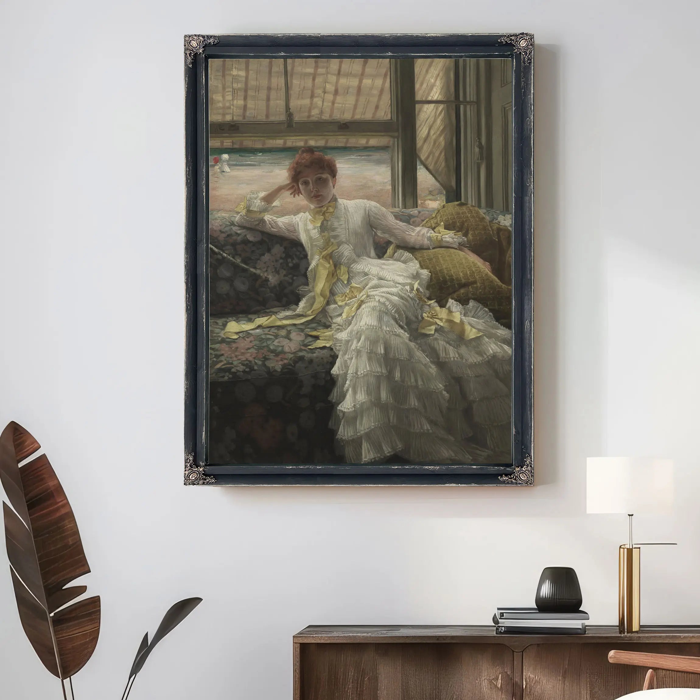 Seaside July Specimen Of A Portrait French  by James Tissot