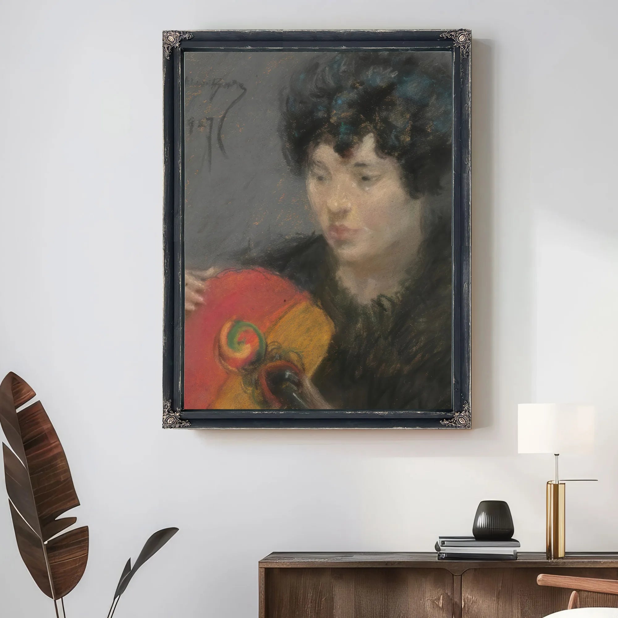 Study With Fan 2 By Alice Pike Barney Fine Art Print