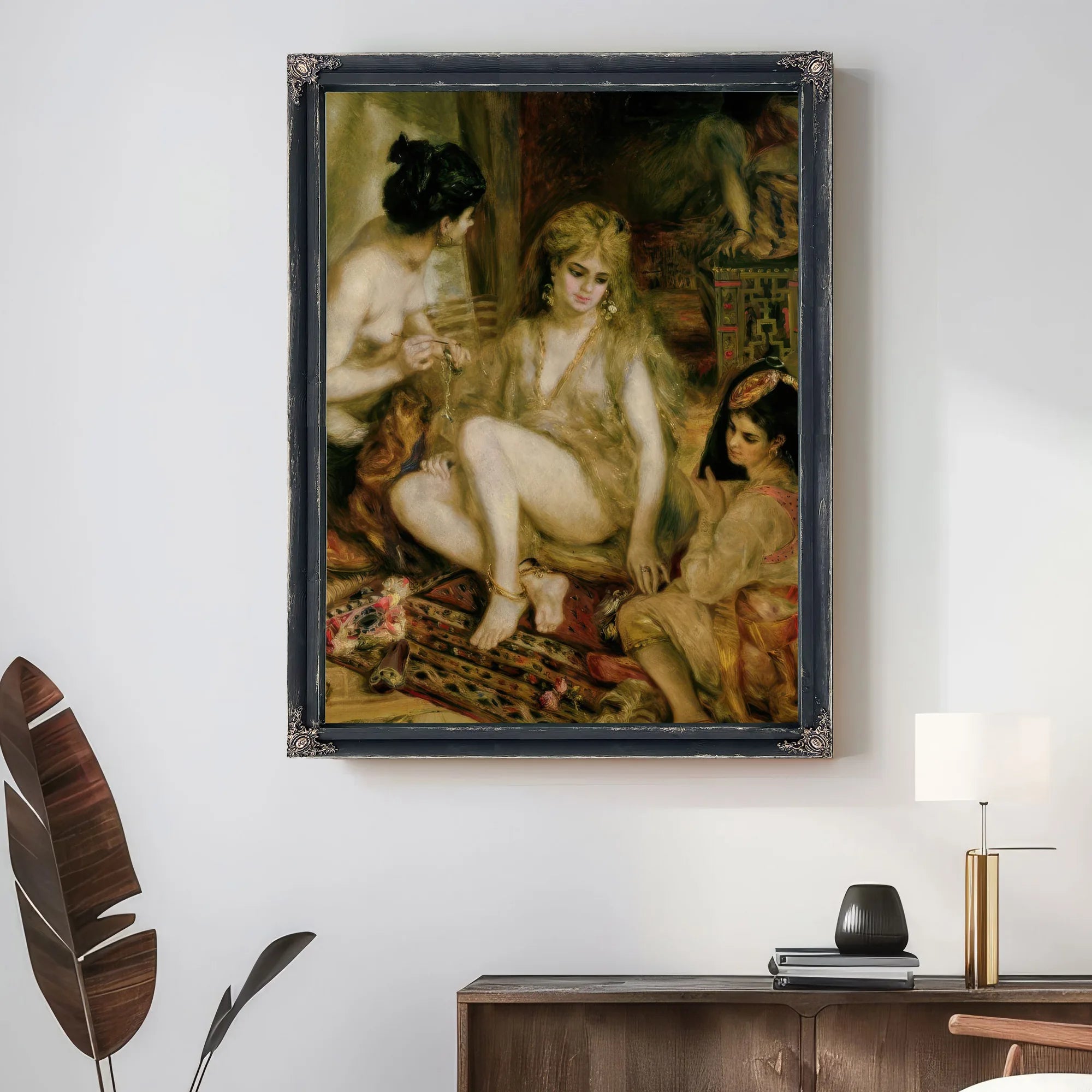 Interior Of A Harem In Montmartre, Parisian Women Dressed As Algerians By Pierre Auguste Renoir Fine Art Print