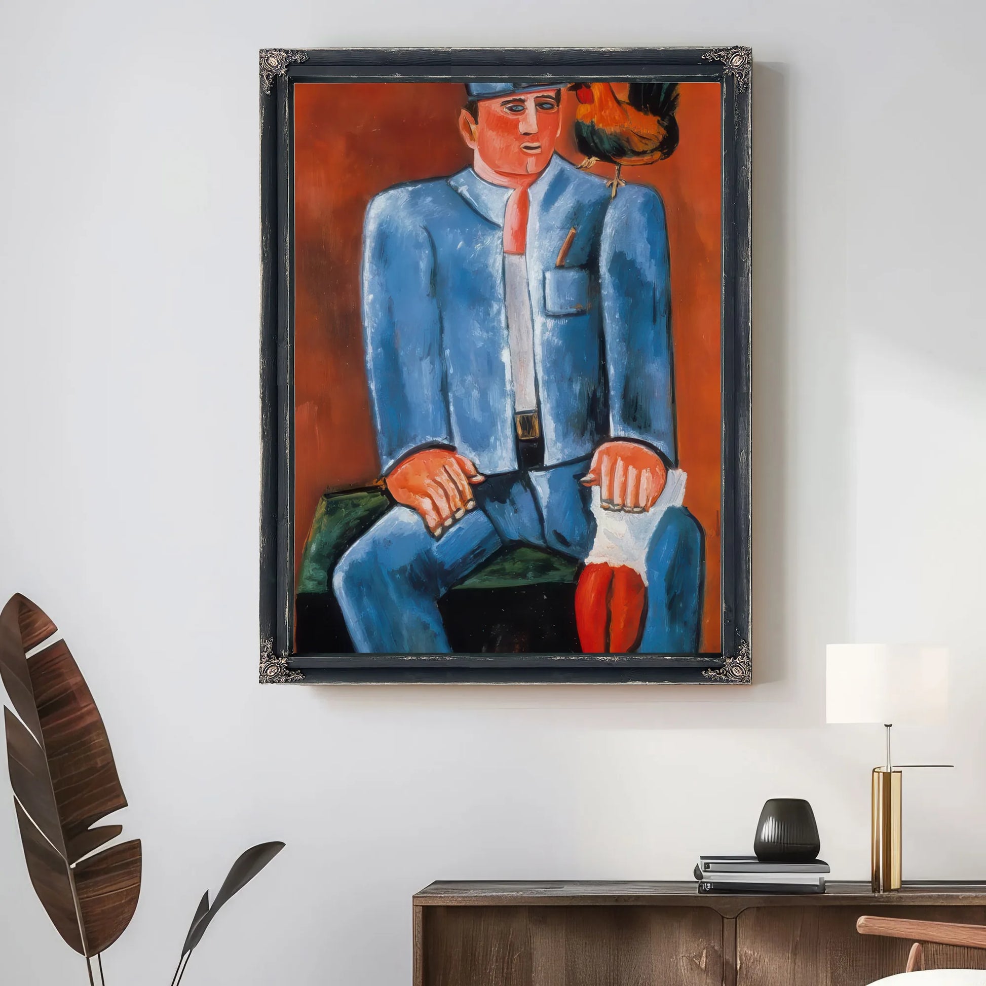 Young Seadog With Friend Billy By Marsden Hartley Fine Art Print