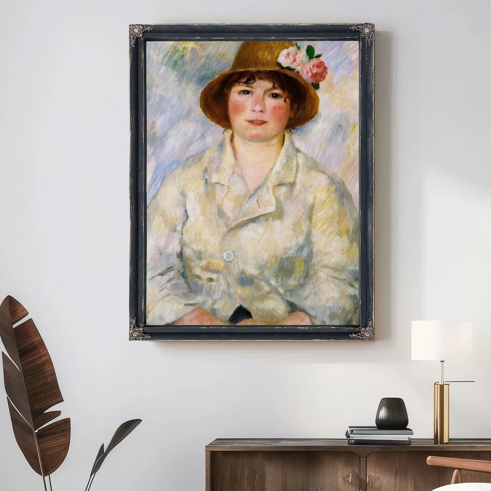 Portrait Of Madame Renoir By Pierre August Renoir Fine Art Print
