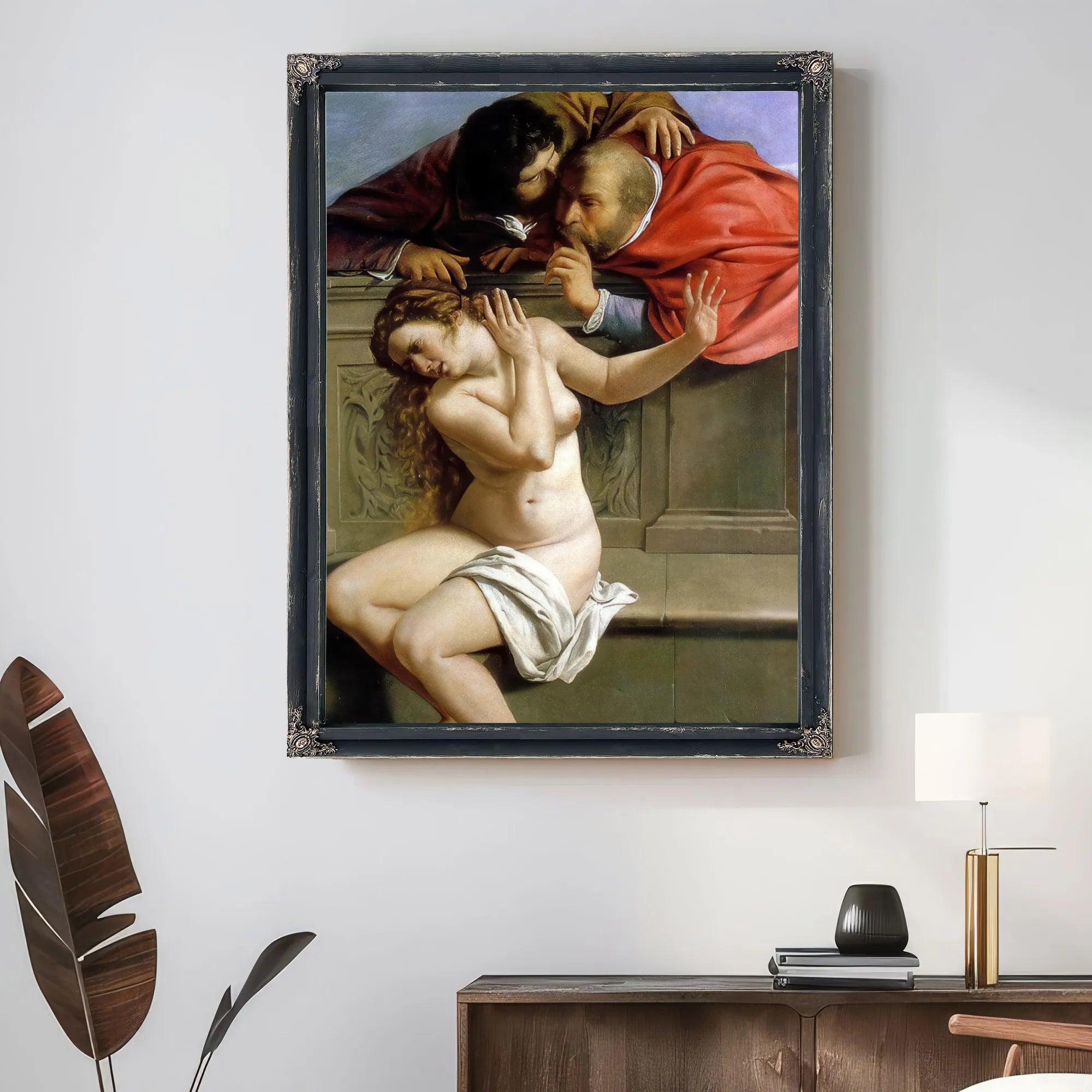 Susanna And The Elders 1610 By Artemisia Gentileschi Fine Art Print