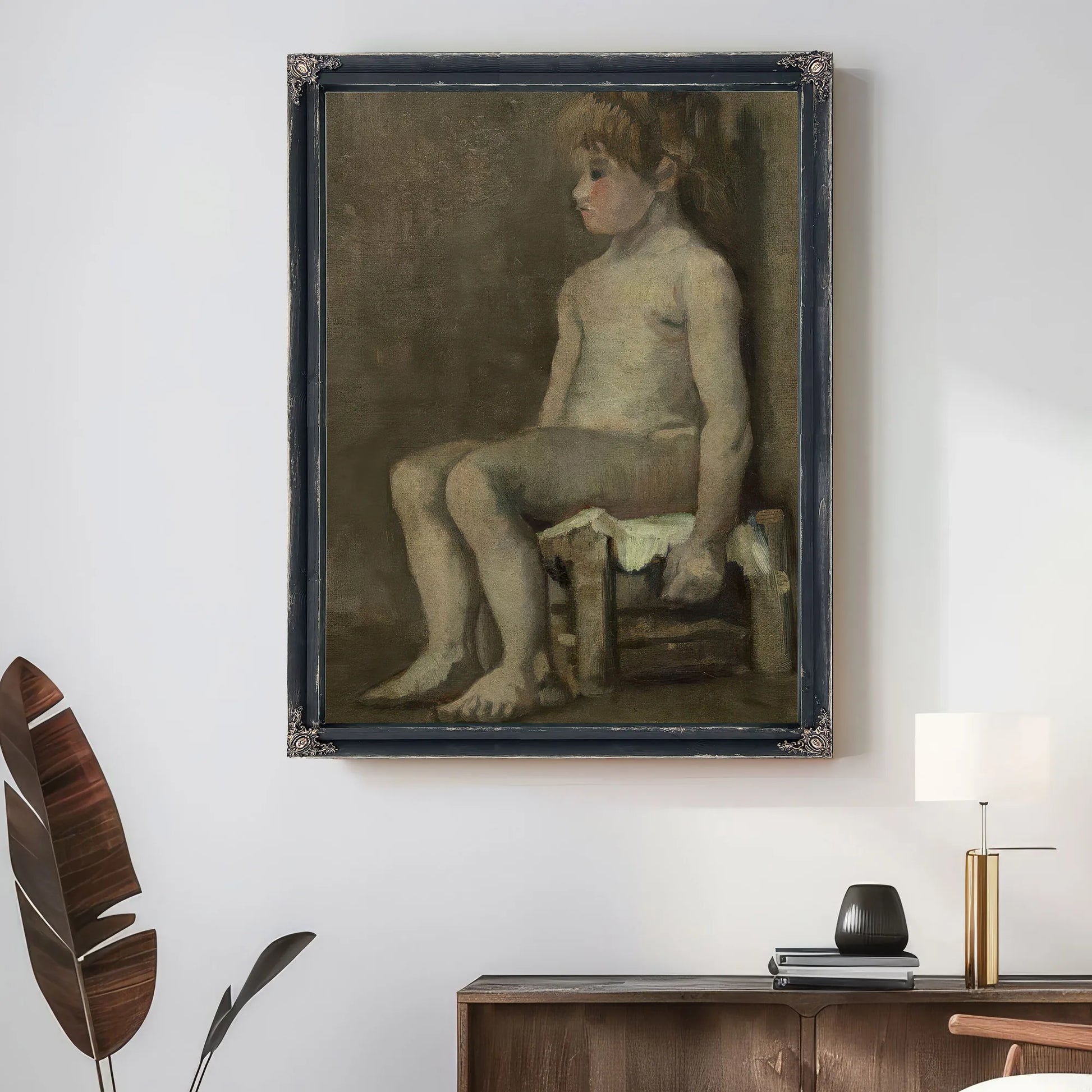 Nude Girl Seated By Vincent Van Gogh Fine Art Print
