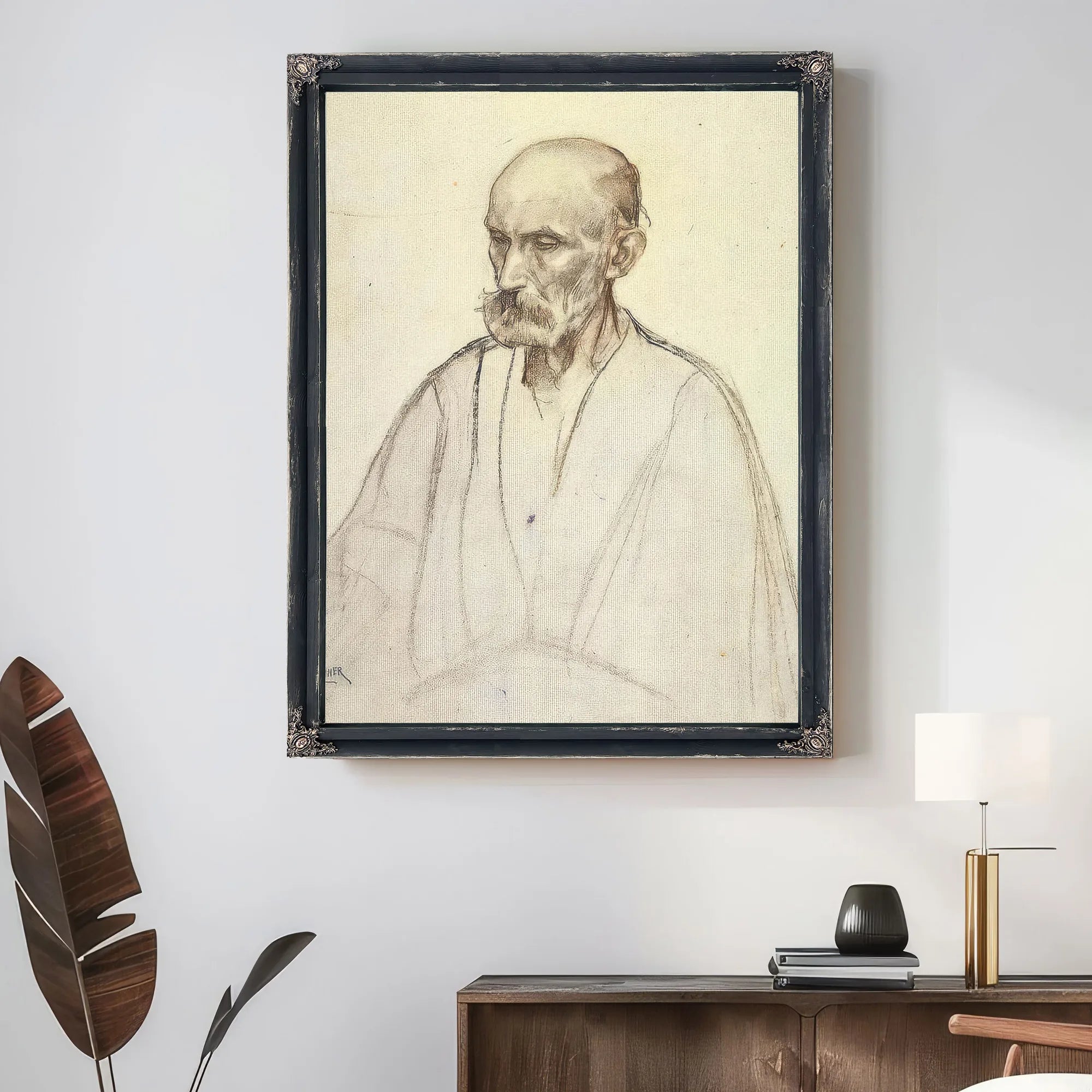 Study For The Disciple Peter By Henry Ossawa Tanner Fine Art Print