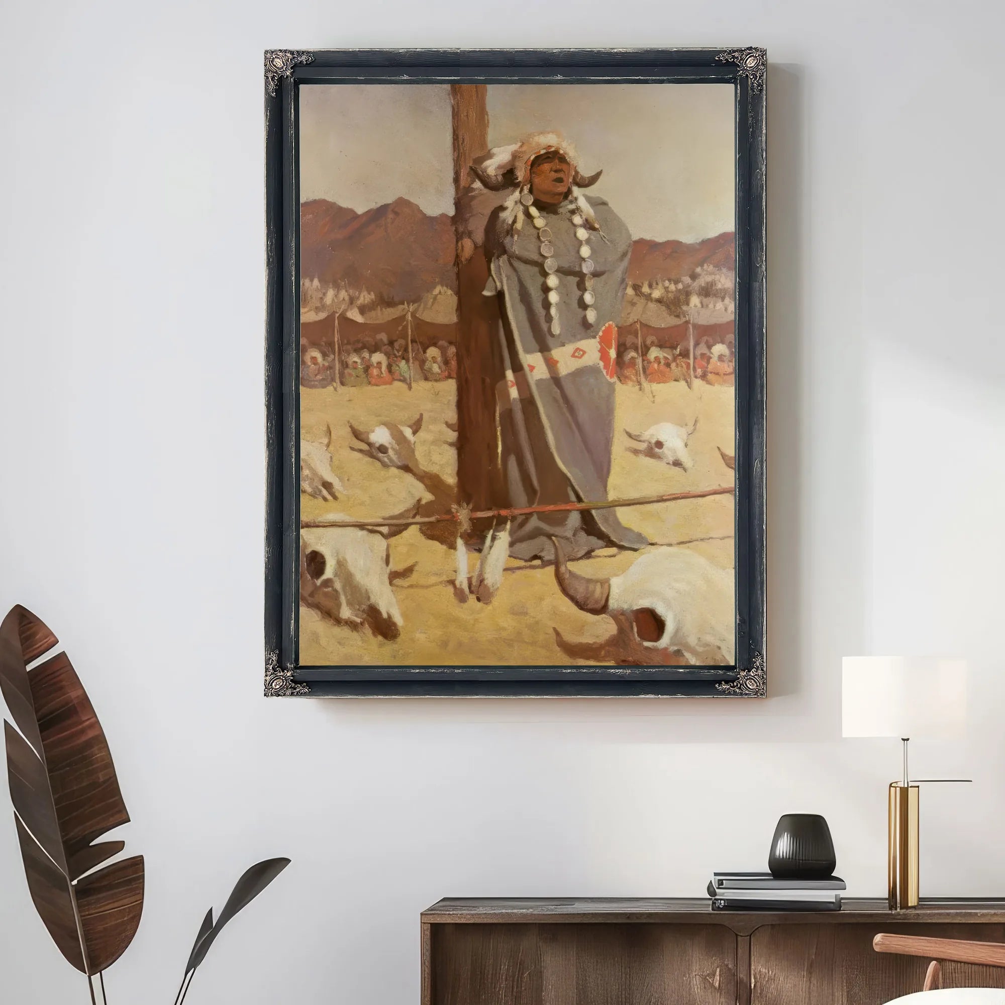 Invocation To The Buffalo Herds By NC Wyeth Fine Art Print