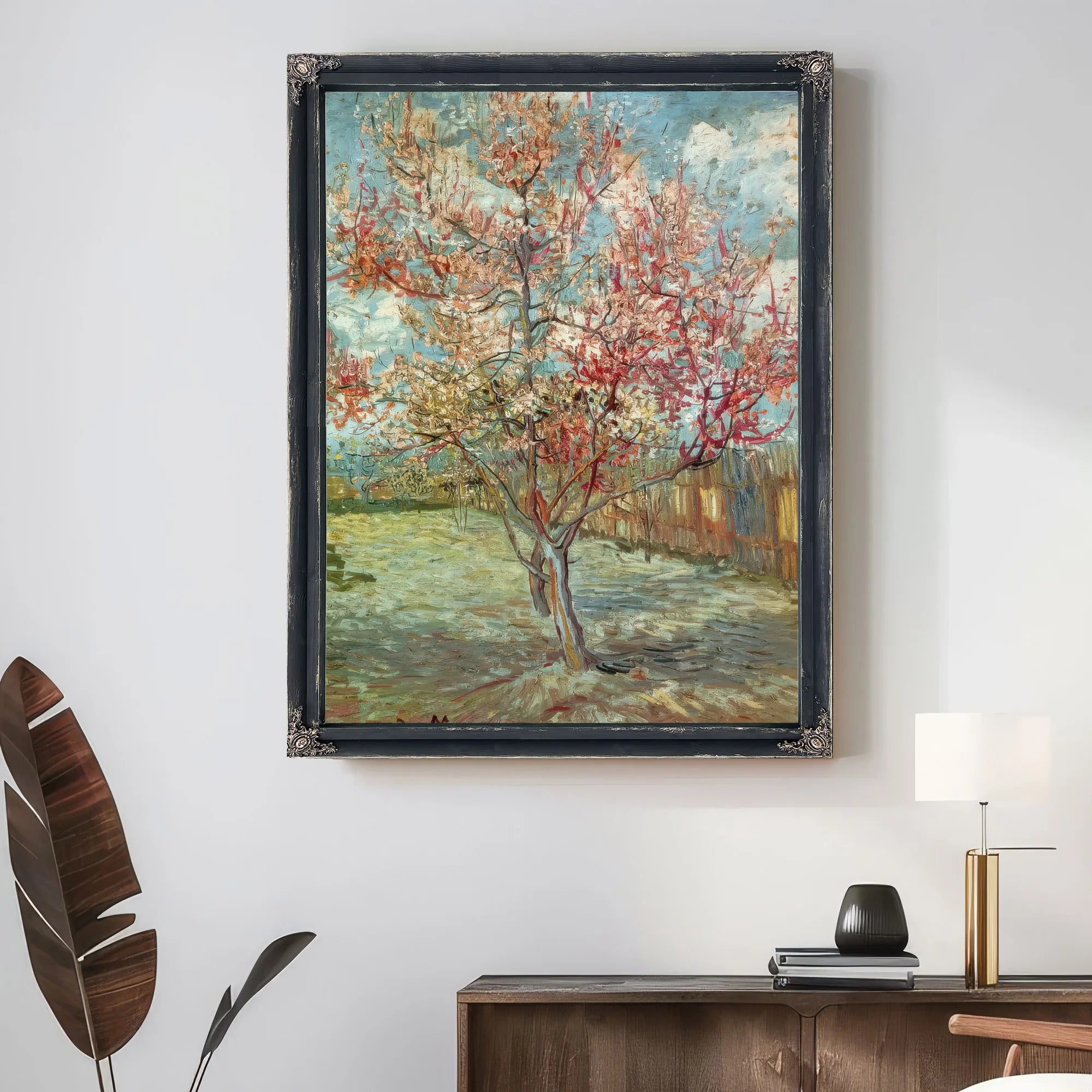 Pink Peach Trees By Vincent Van Gogh Fine Art Print