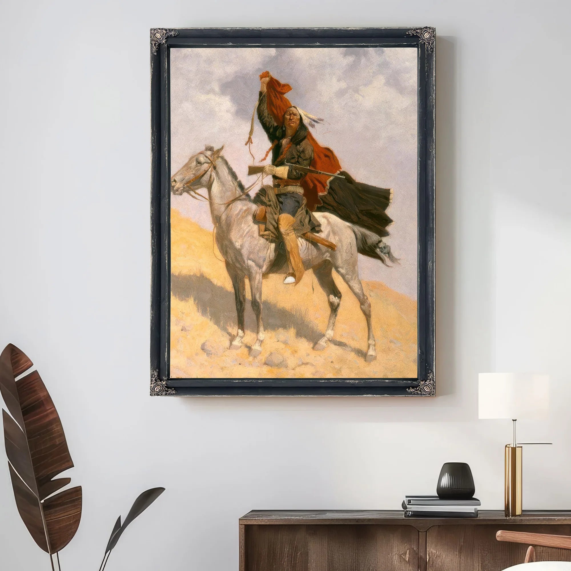 Blanket Signal By Frederic By Remington Fine Art Print