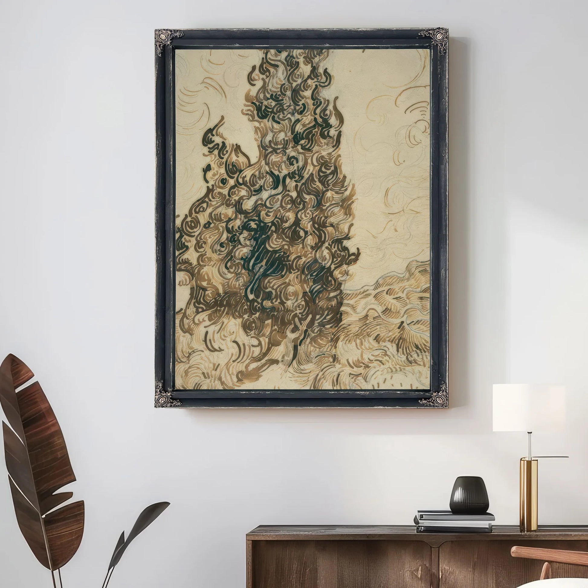 Cypresses By Vincent Van Gogh Fine Art Print