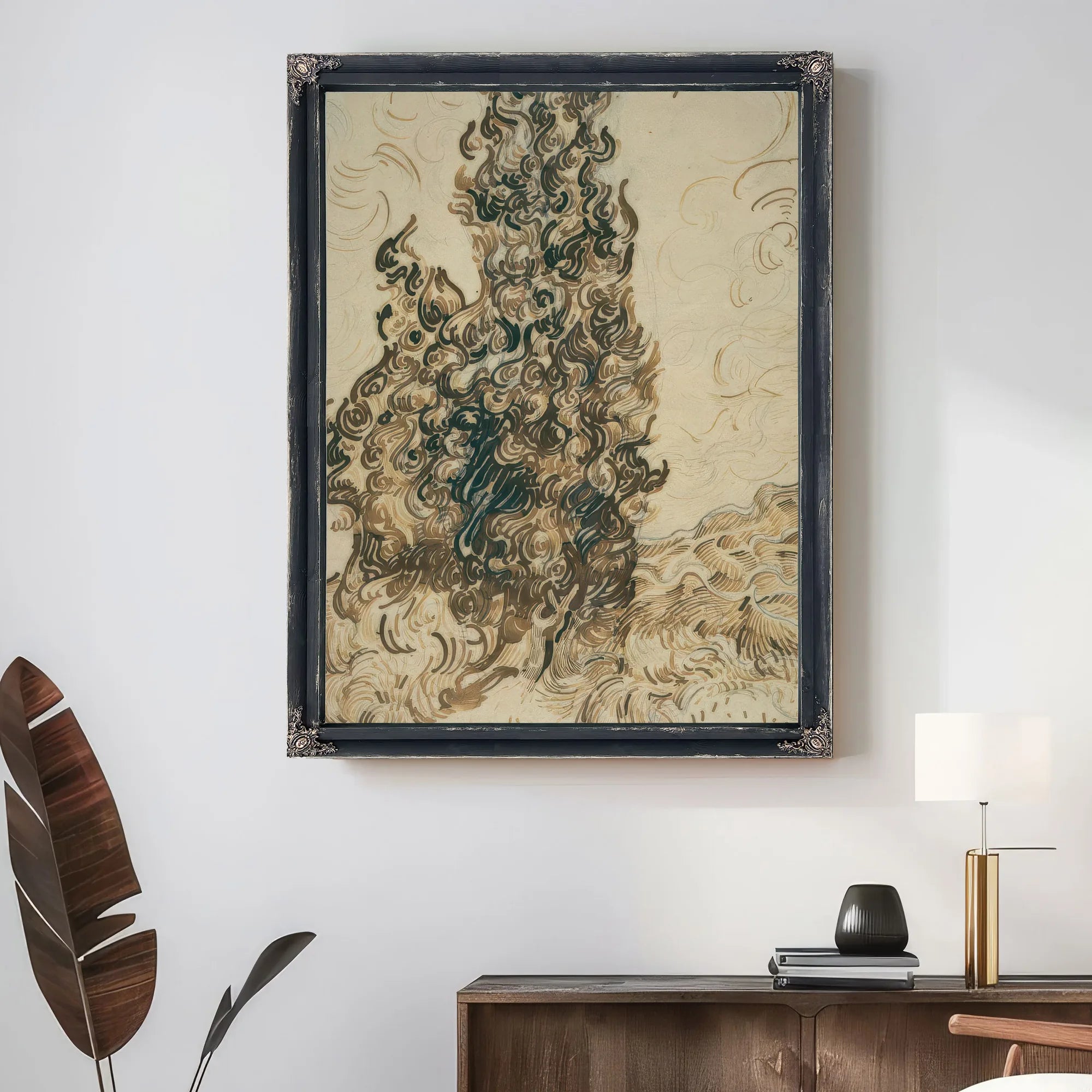 Cypresses By Vincent Van Gogh Fine Art Print