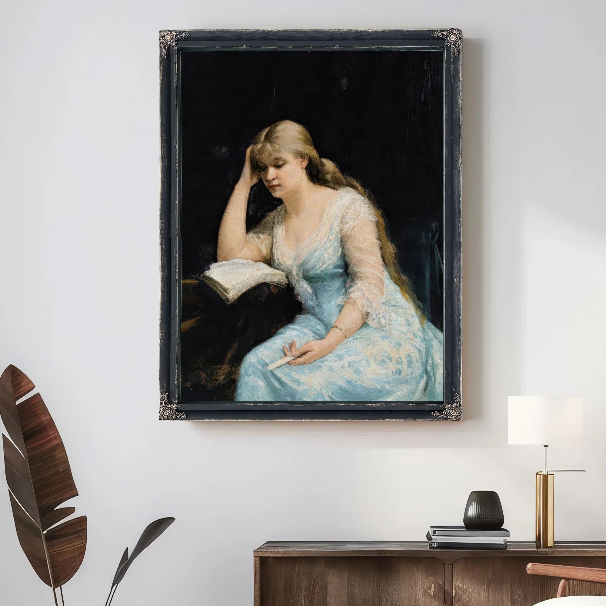 A Young Woman Reading 1880 By Marie Bashkirtseff Fine Art Print