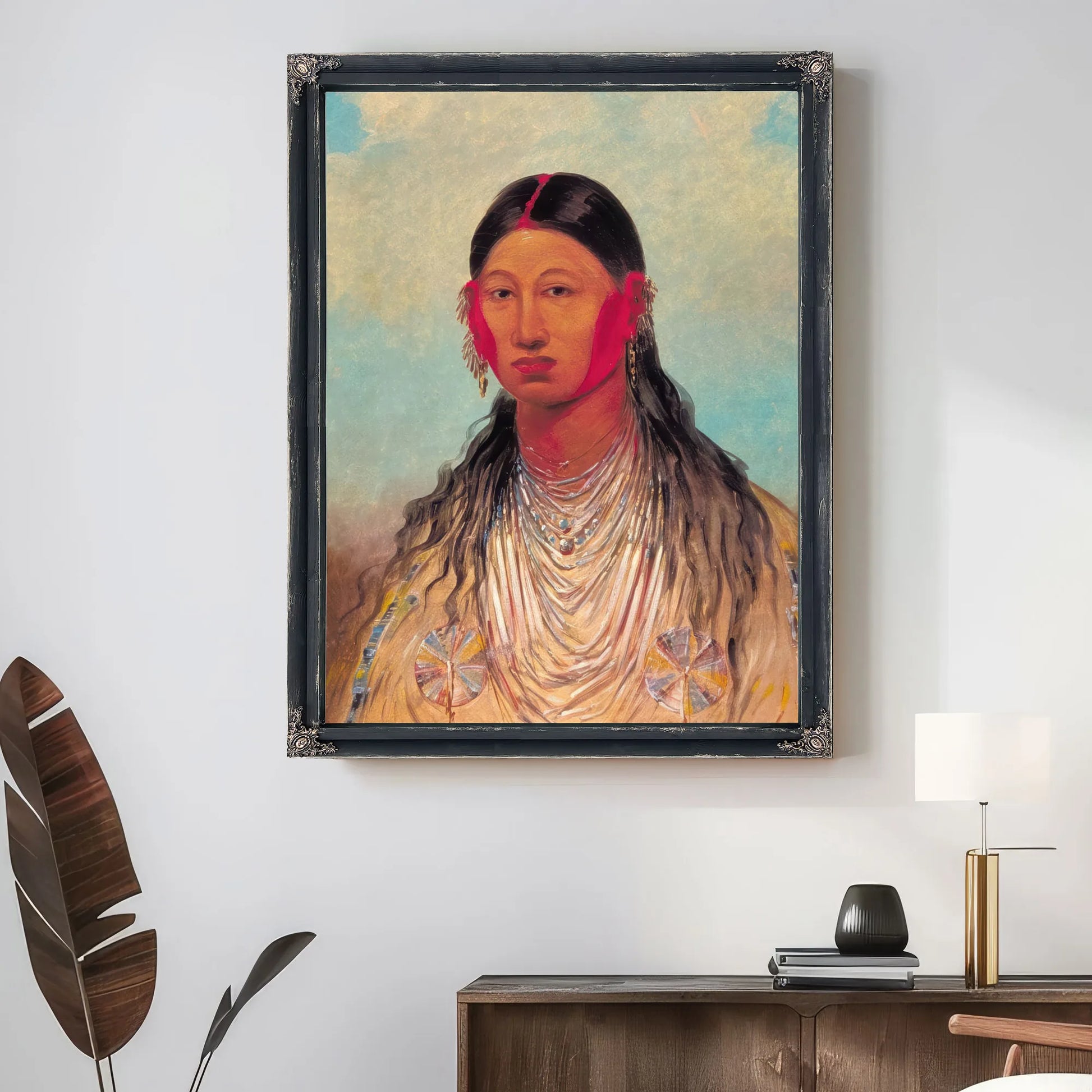 Koon Za Ya Me, Female War Eagle By George Catlin Fine Art Print