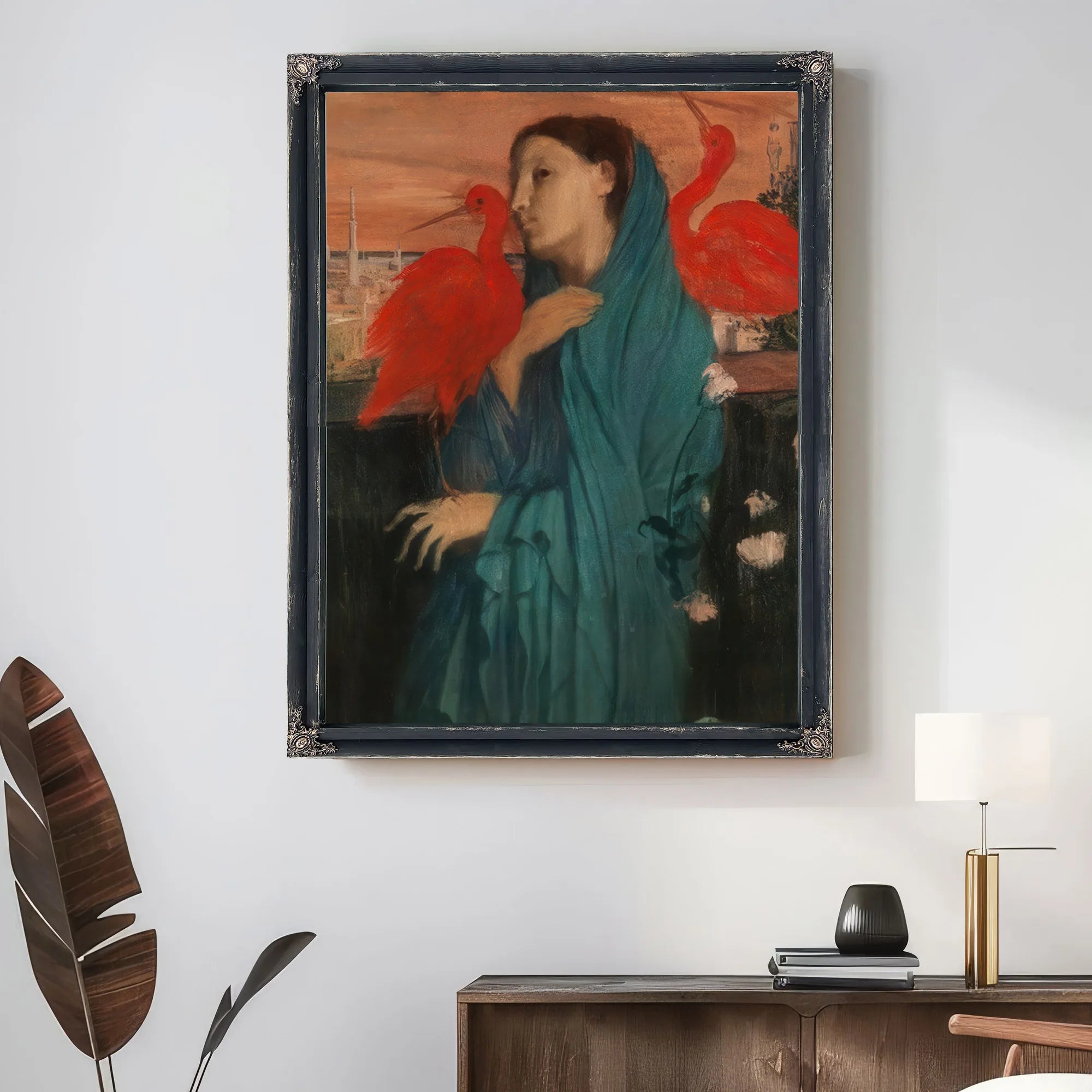 Young Woman With Ibis By Edgar Degas Fine Art Print